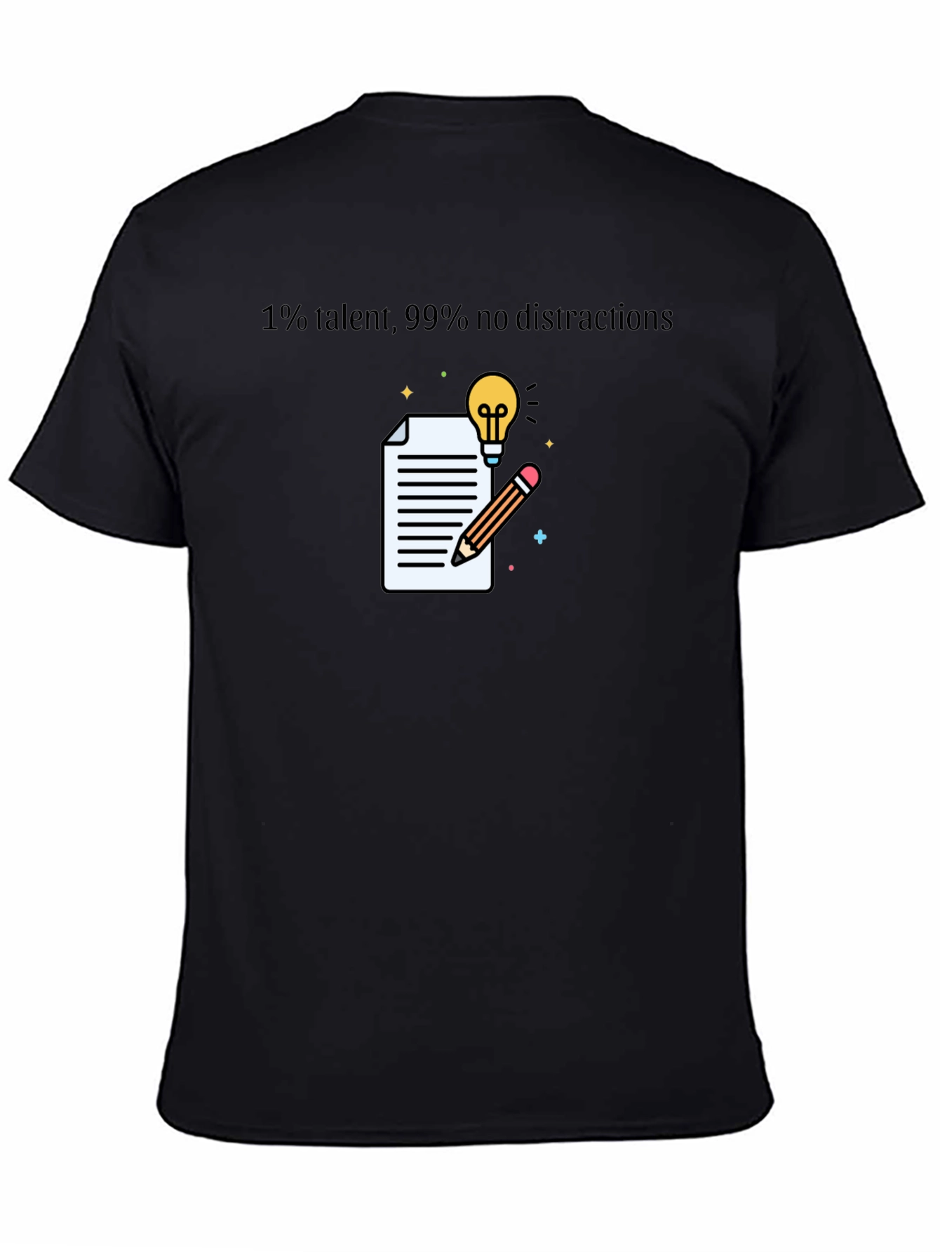 Talent & Focus Graphic T-Shirt - Black