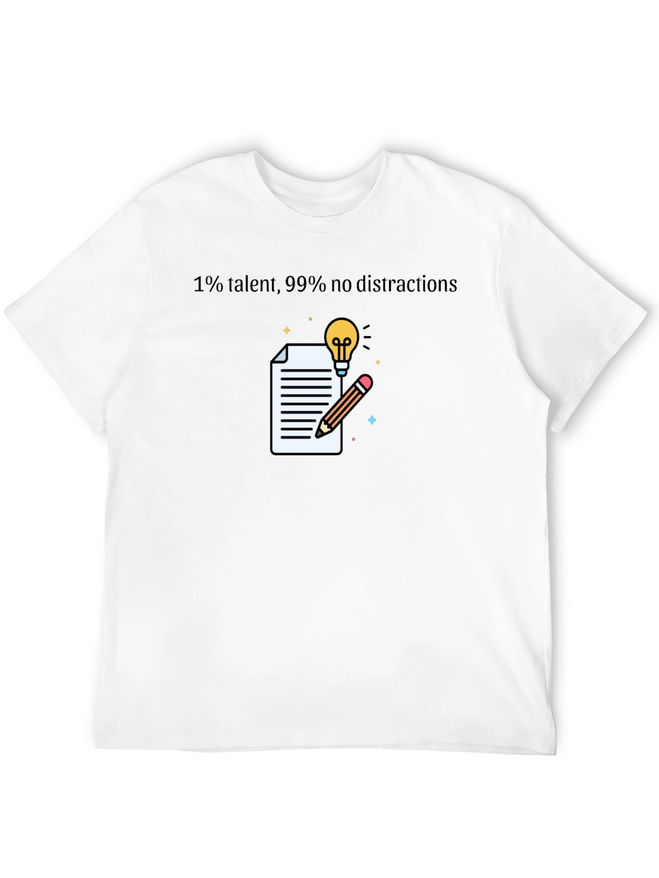 Talent & Focus Graphic T-Shirt - Black