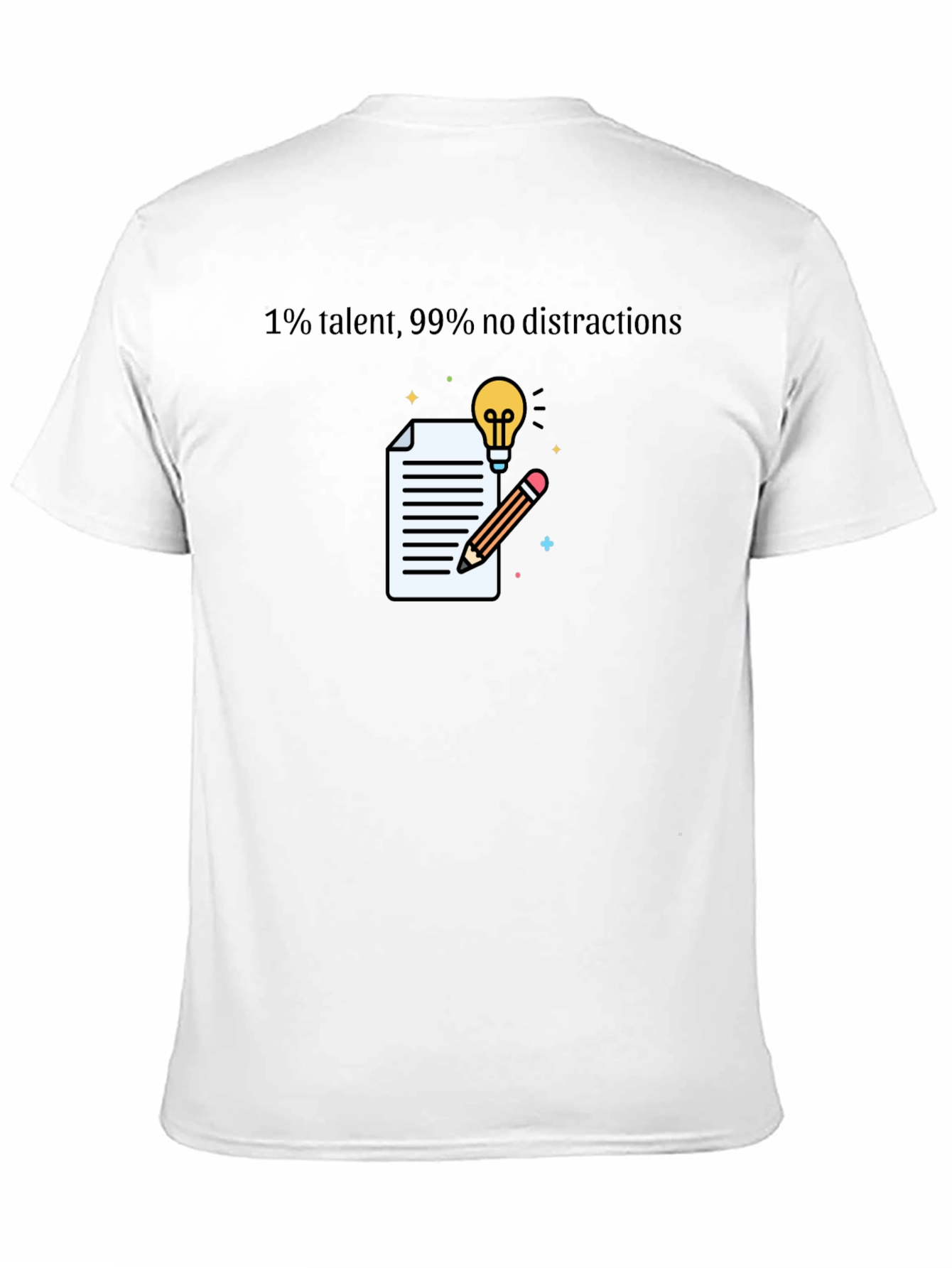 Talent & Focus Graphic T-Shirt - Black