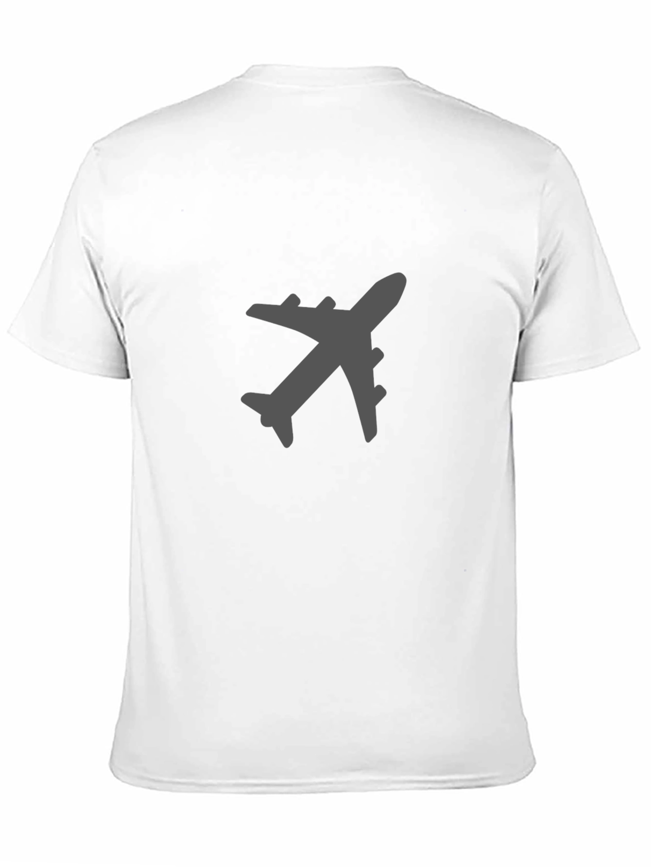 Airplane Graphic Tee - Black Cotton Blend