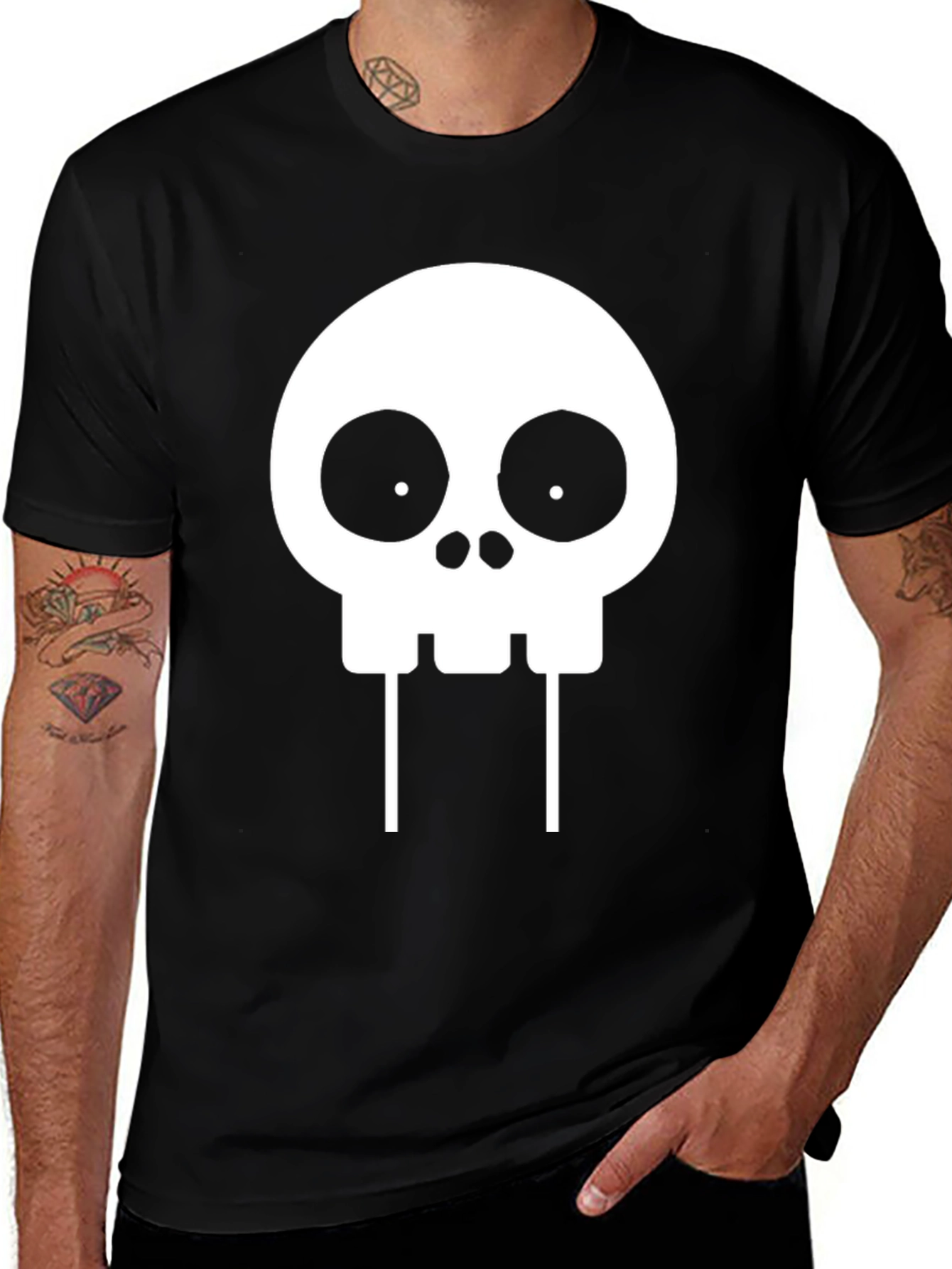 Skull Graphic Black T-Shirt