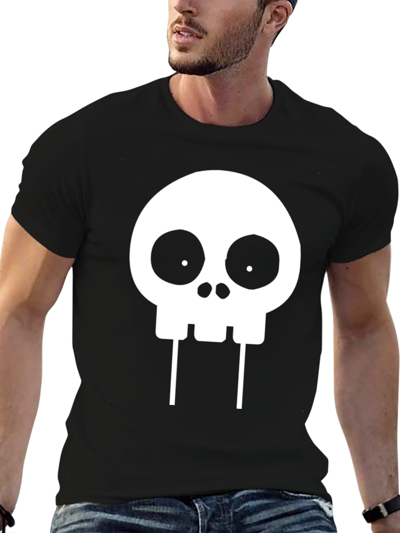 Skull Graphic Black T-Shirt