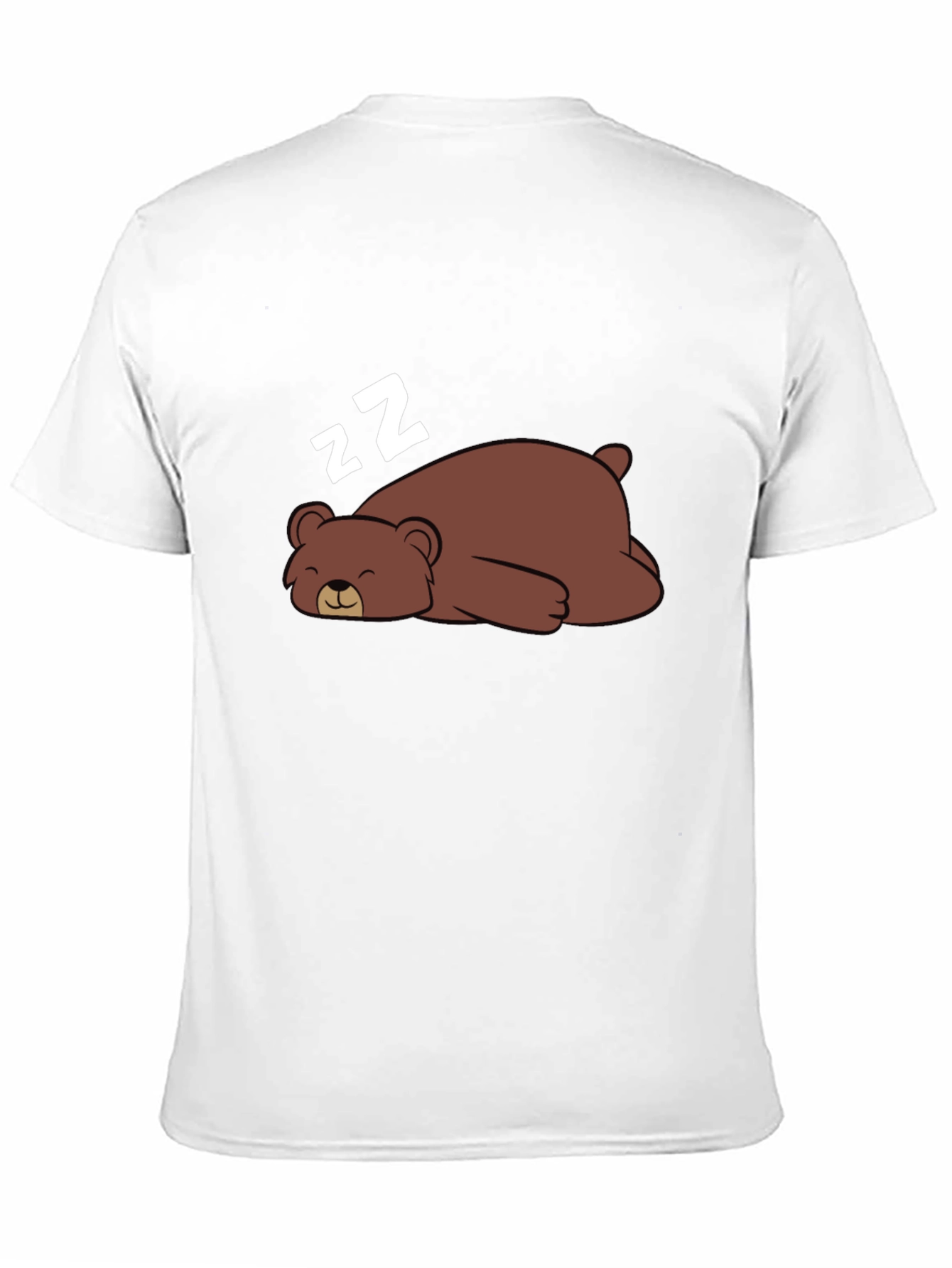 Cute Sleeping Bear T-Shirt - Unisex Black Tee
