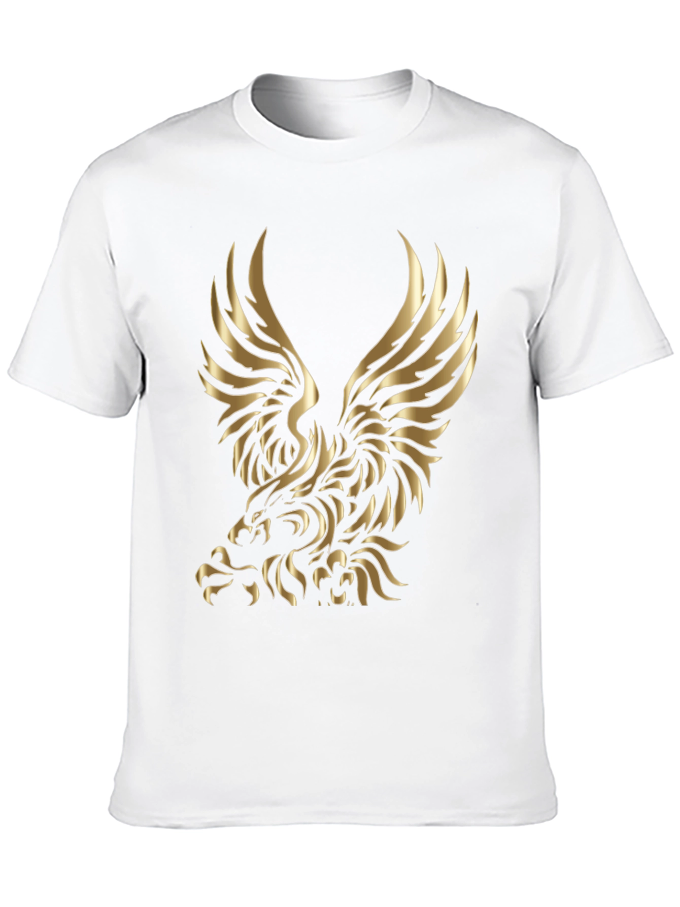 Gold Eagle Graphic Black T-Shirt