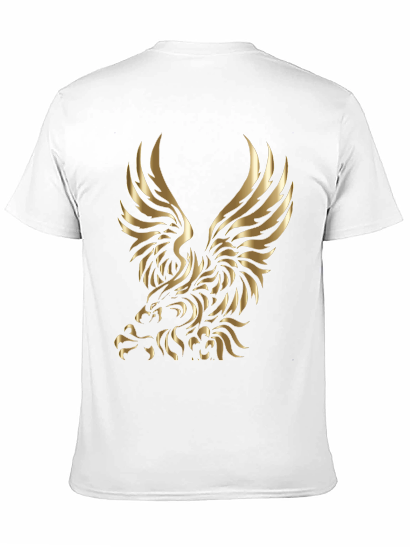 Gold Eagle Graphic Black T-Shirt