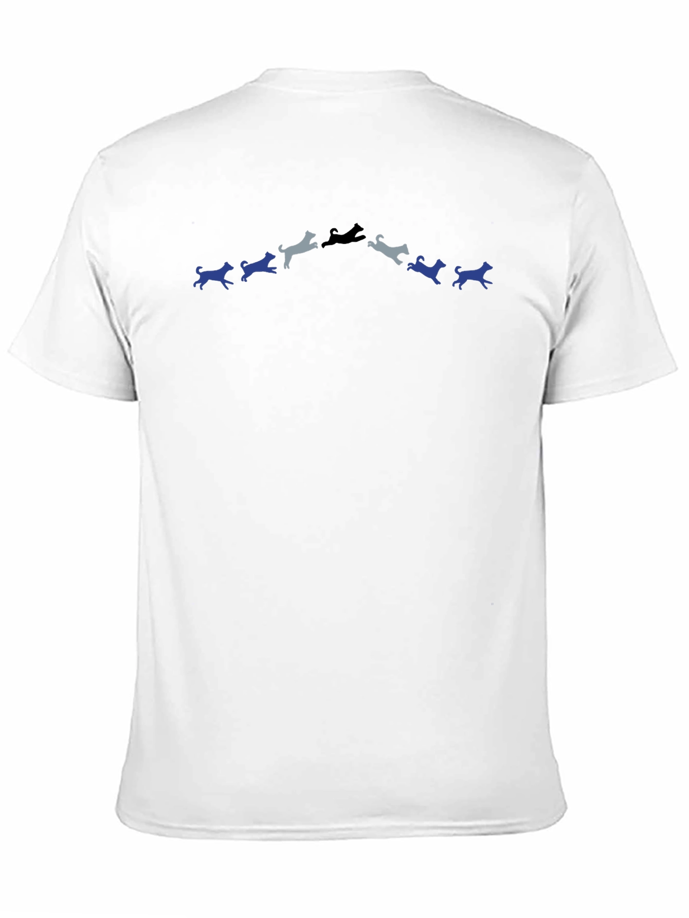 Dog Silhouette Graphic Tee - Black
