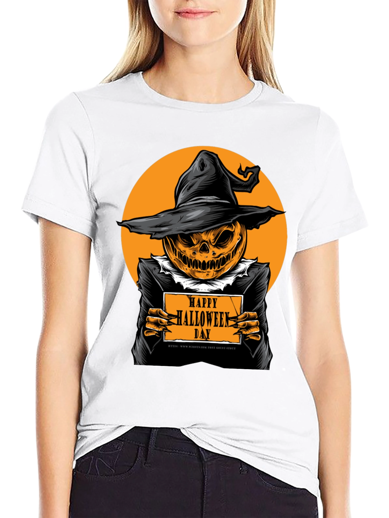 Happy Halloween Day Pumpkin T-Shirt - Spooky Season