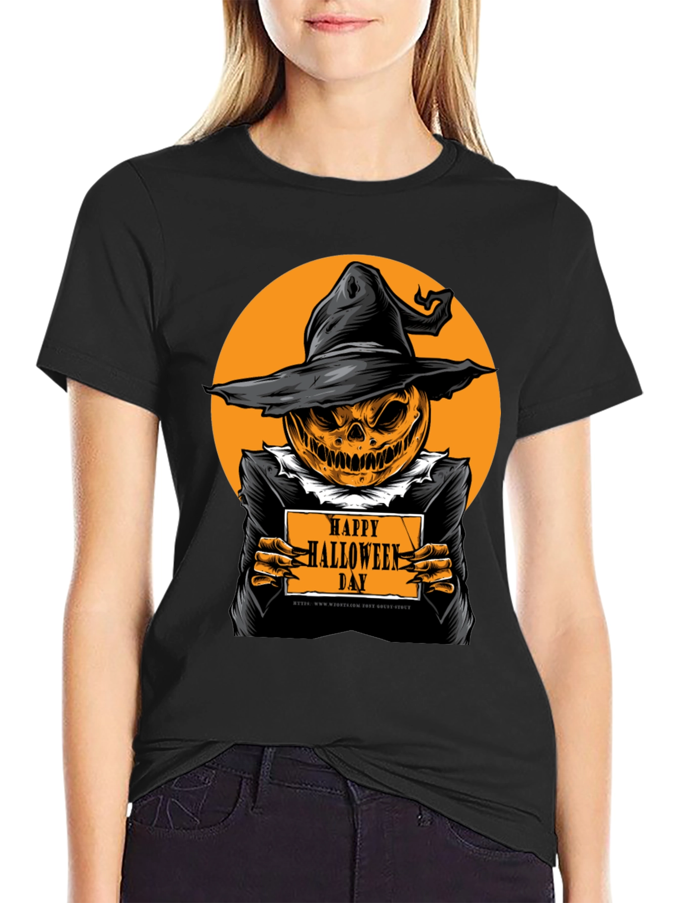 Happy Halloween Day Pumpkin T-Shirt - Spooky Season