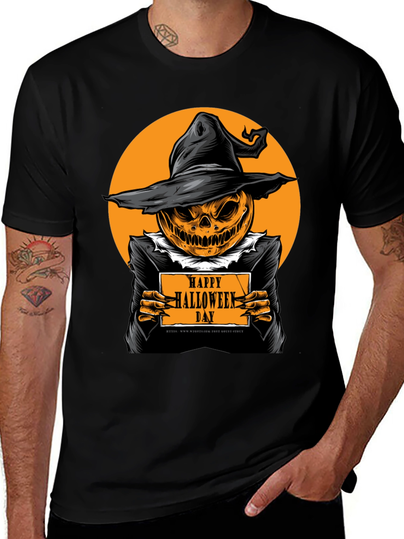 Happy Halloween Day Pumpkin T-Shirt - Spooky Season
