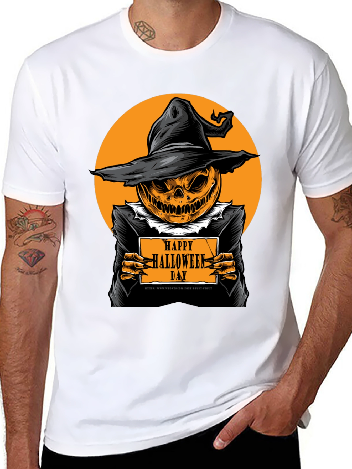 Happy Halloween Day Pumpkin T-Shirt - Spooky Season