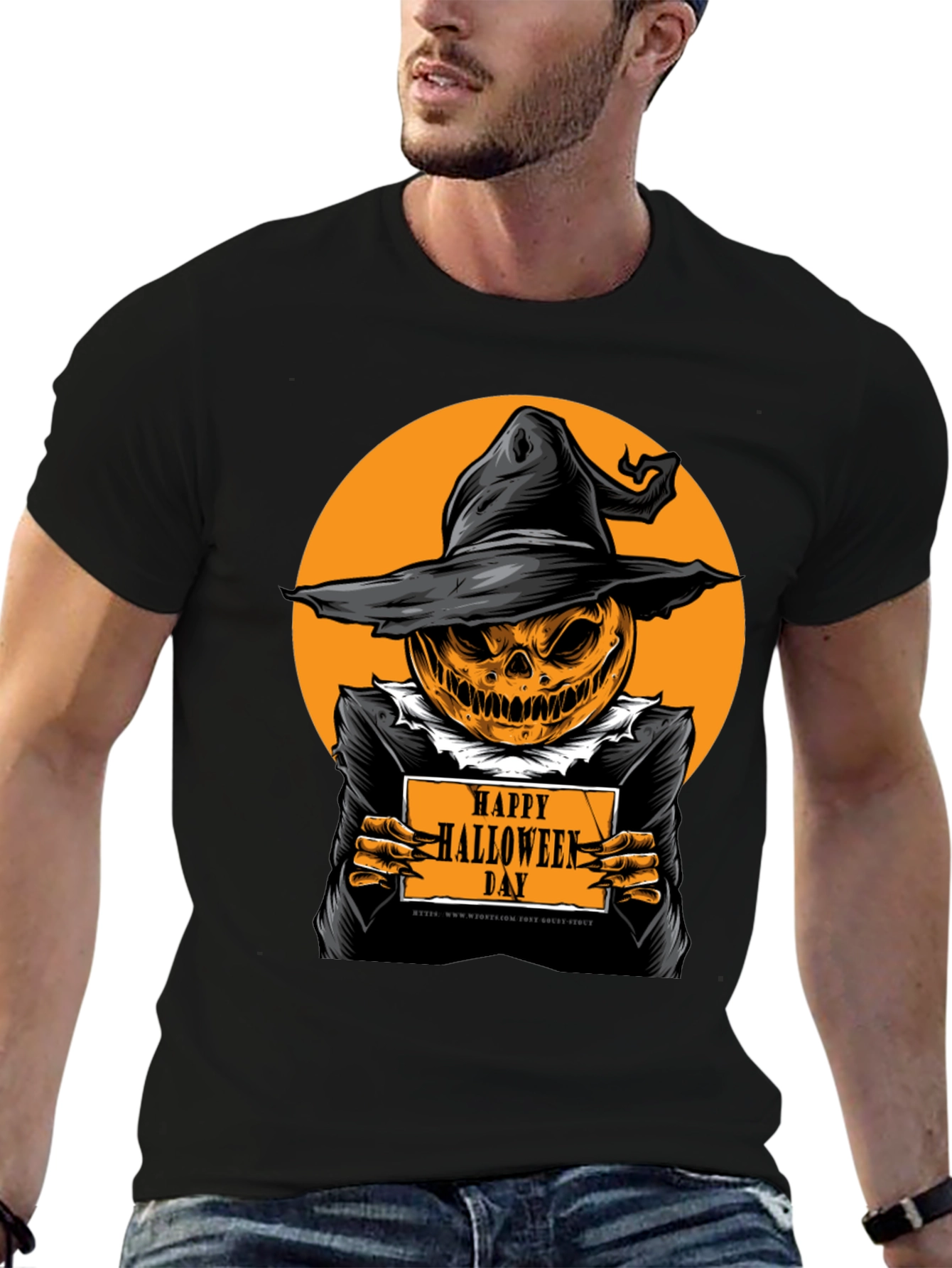 Happy Halloween Day Pumpkin T-Shirt - Spooky Season