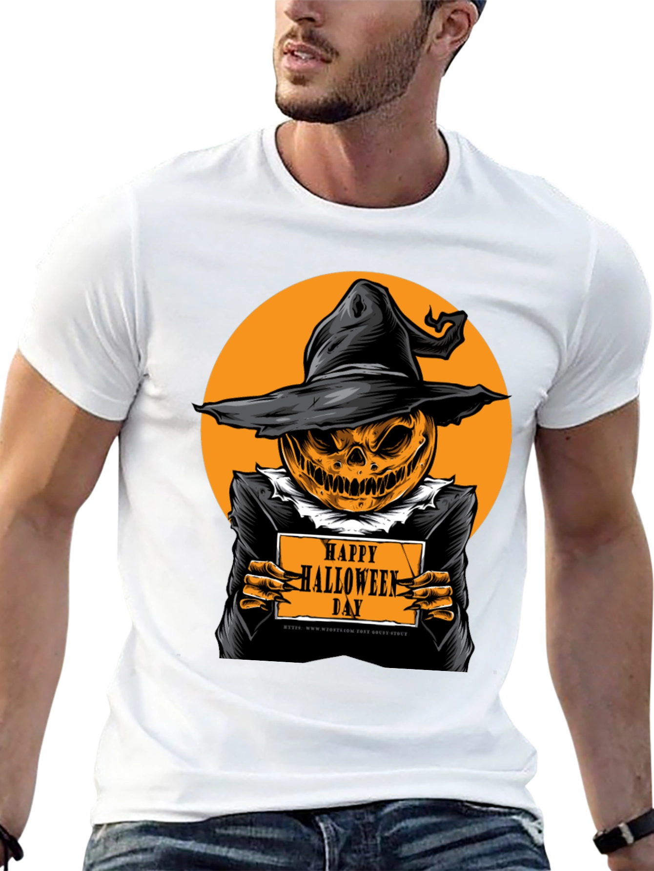 Happy Halloween Day Pumpkin T-Shirt - Spooky Season
