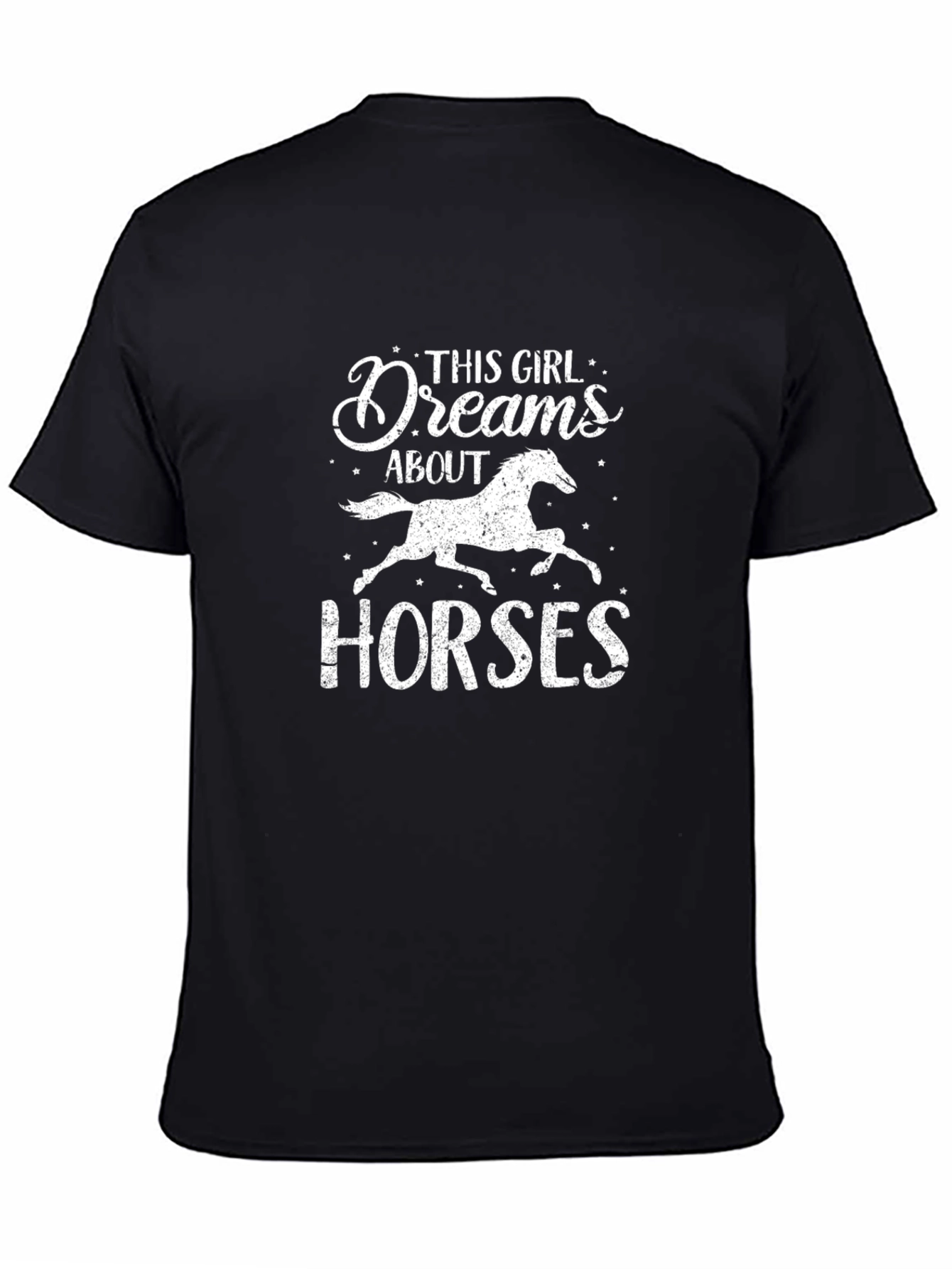 Dreams About Horses Black T-Shirt
