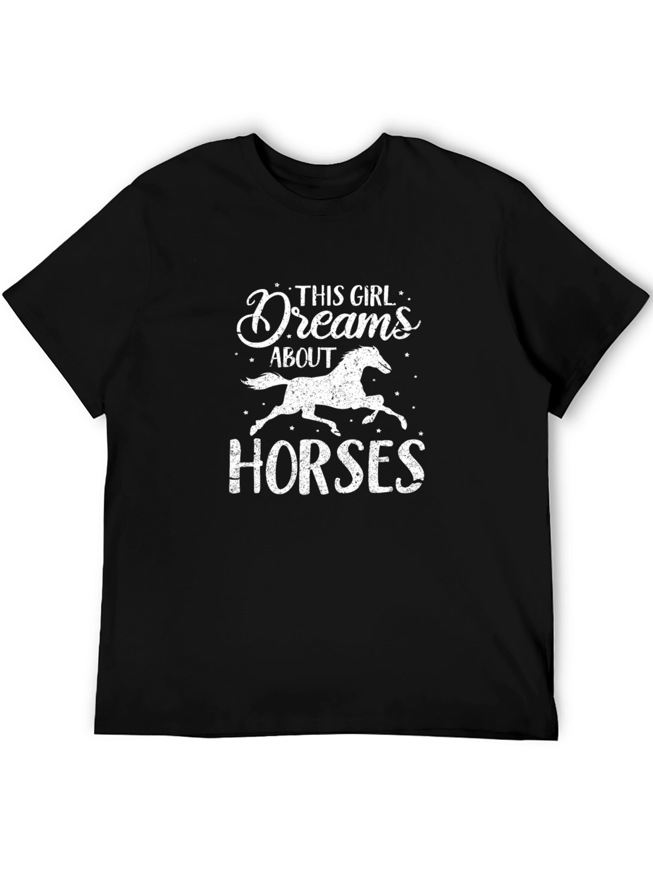 Dreams About Horses Black T-Shirt