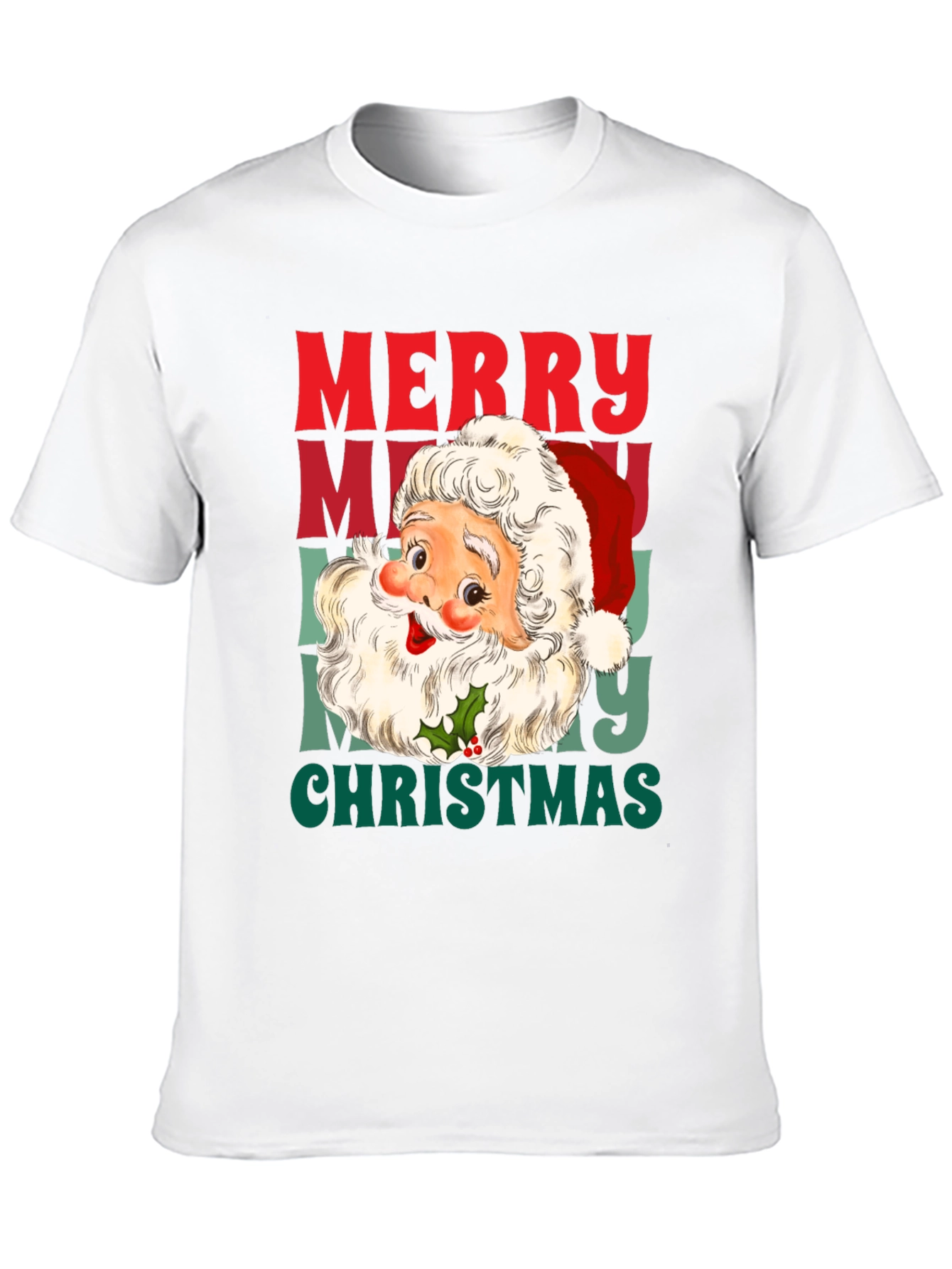 Merry Christmas Santa Graphic T-Shirt