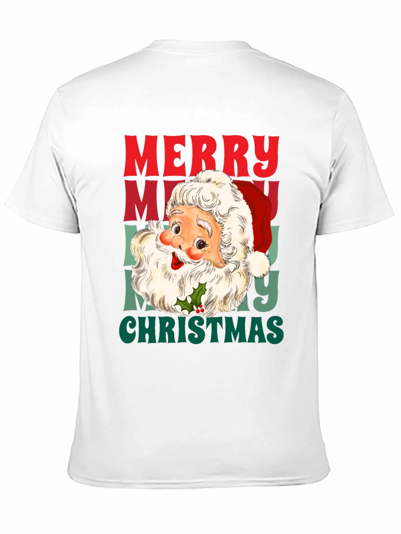 Merry Christmas Santa Graphic T-Shirt
