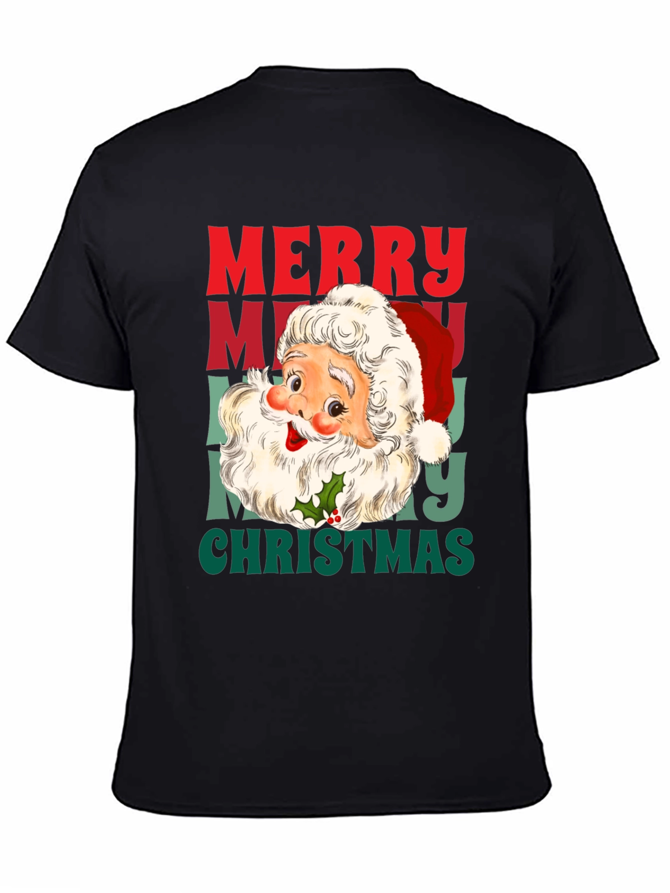 Merry Christmas Santa Graphic T-Shirt