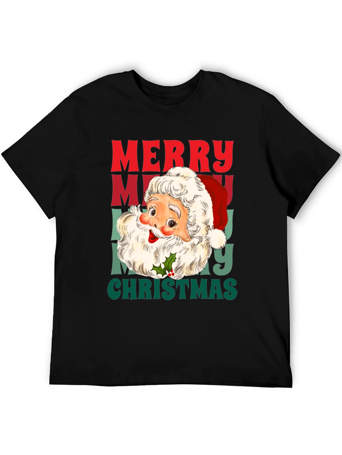 Merry Christmas Santa Graphic T-Shirt
