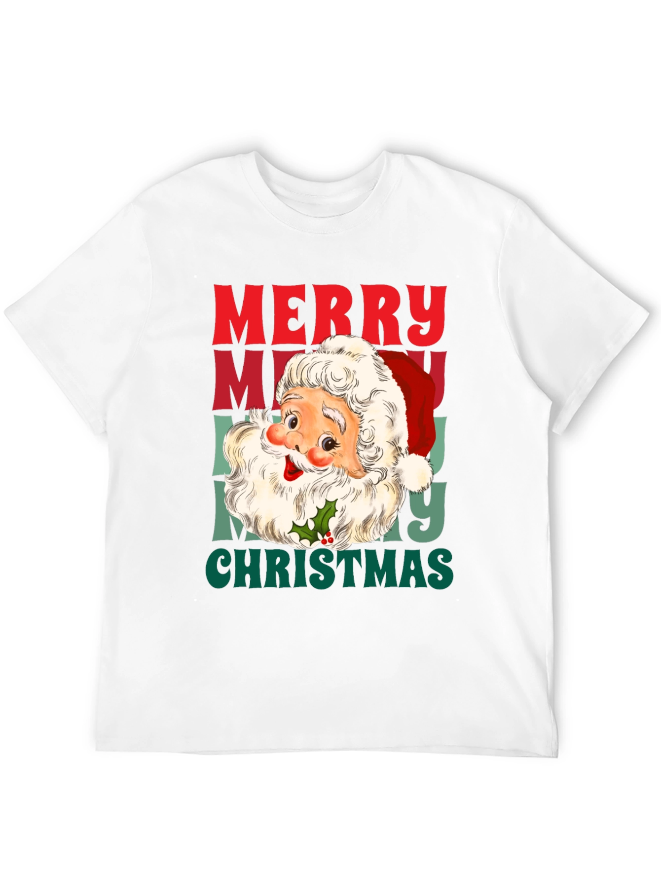 Merry Christmas Santa Graphic T-Shirt