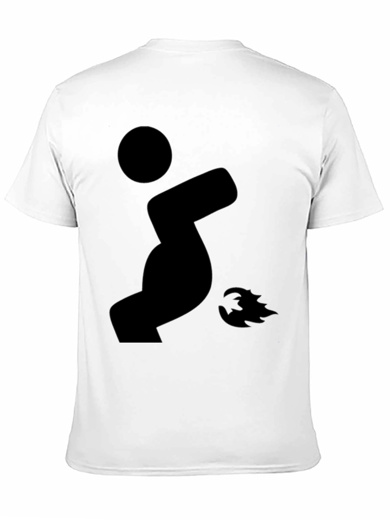 Funny Stick Figure Yoga Black T-Shirt