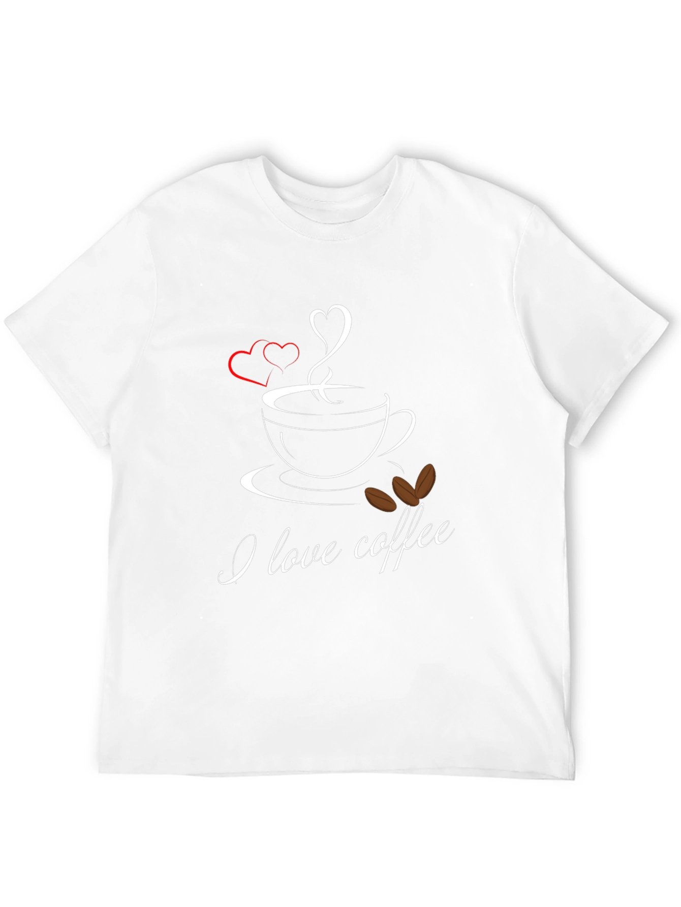 I Love Coffee Graphic Tee - Soft Cotton Blend