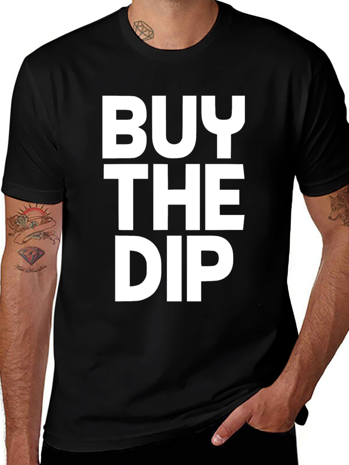 Buy The Dip Black T-Shirt - Investor Apparel