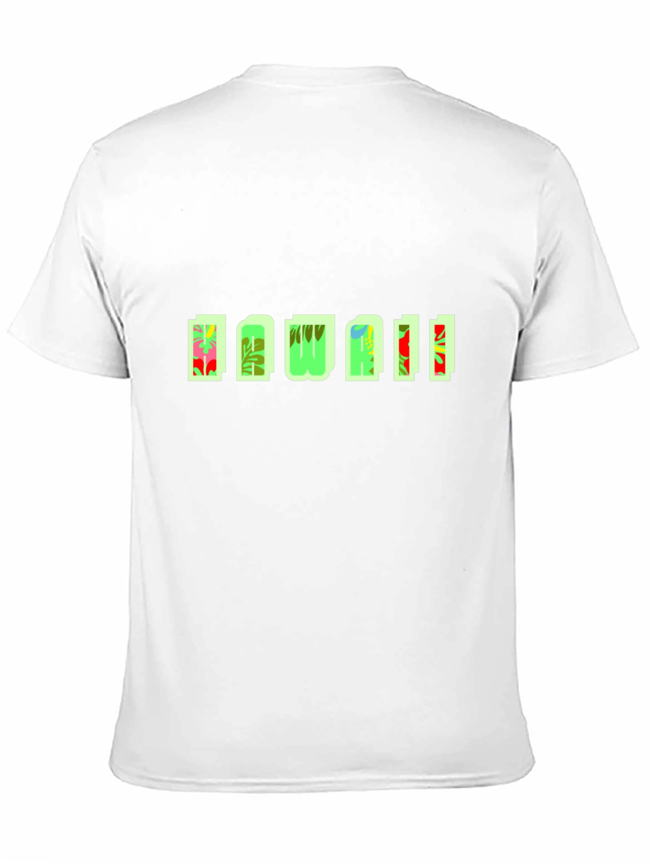 Tropical Hawaii Graphic Black T-Shirt