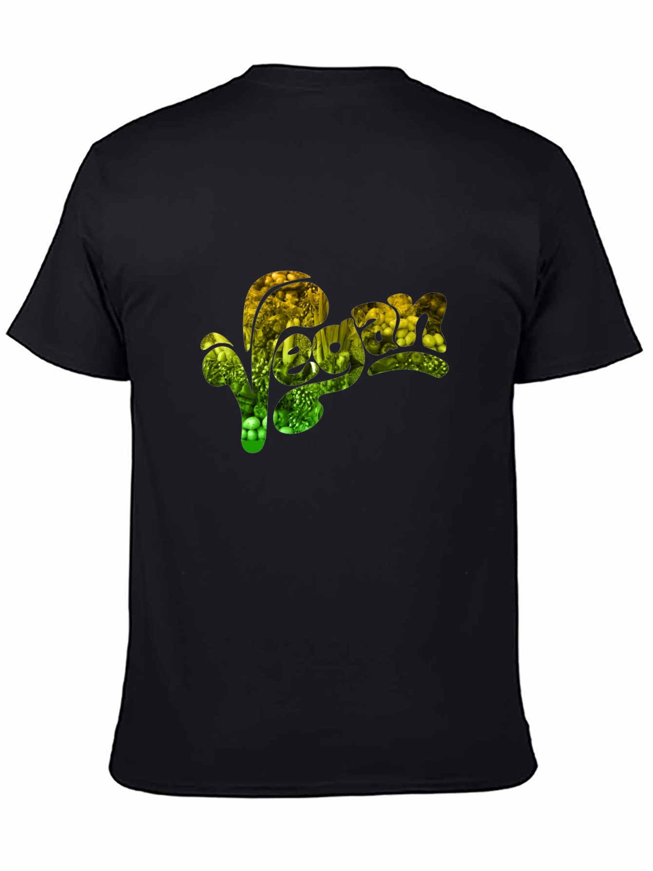 Vegan Graphic T-Shirt - Black