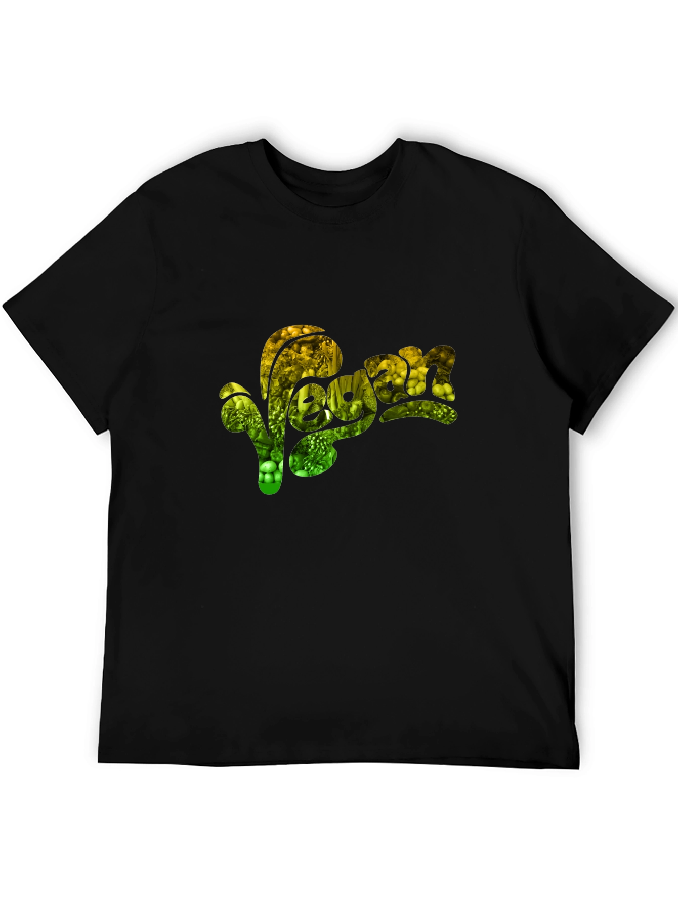 Vegan Graphic T-Shirt - Black