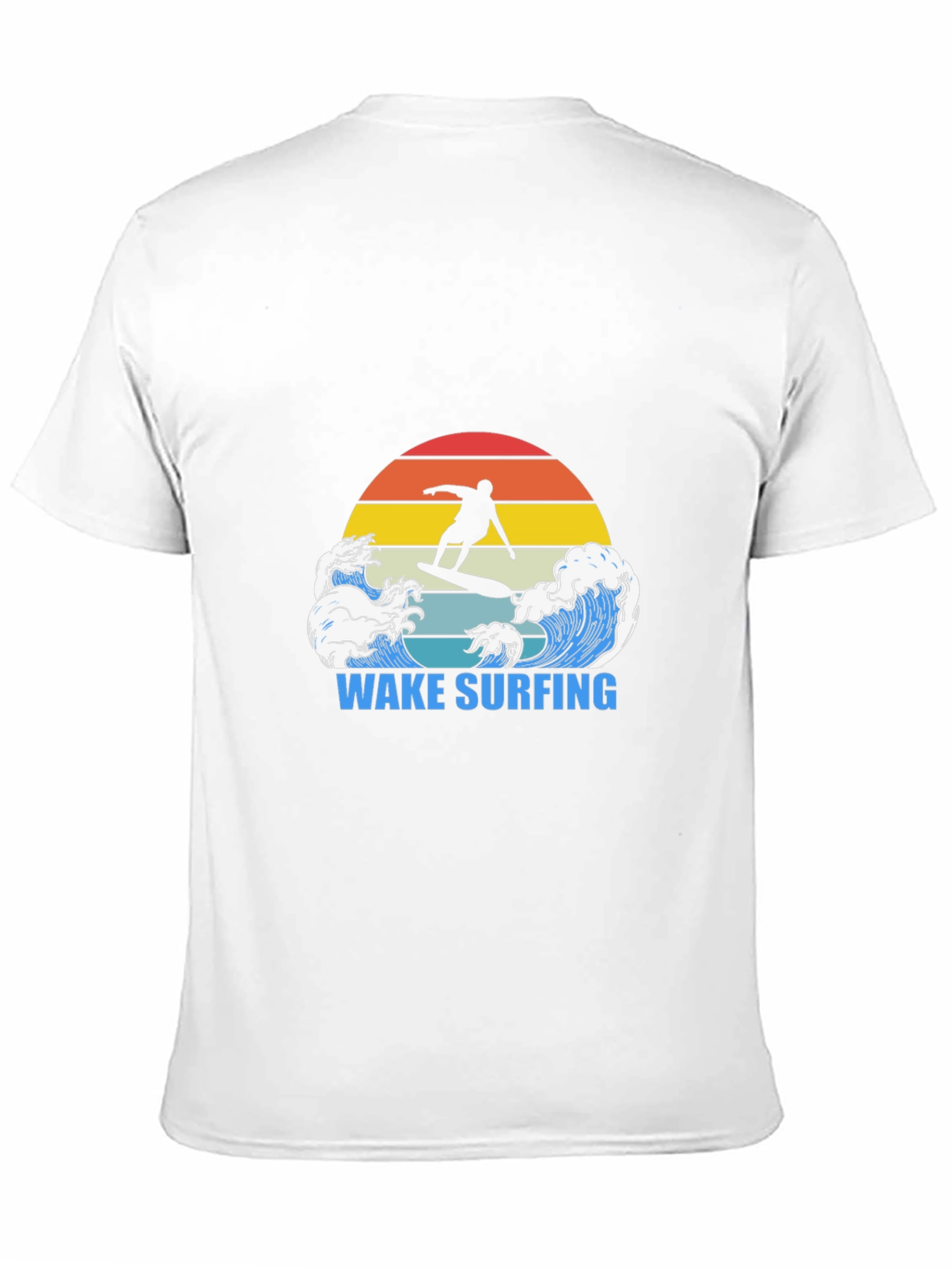 Wake Surfing T-Shirt Surfer Graphic Tee Cool Summer Top