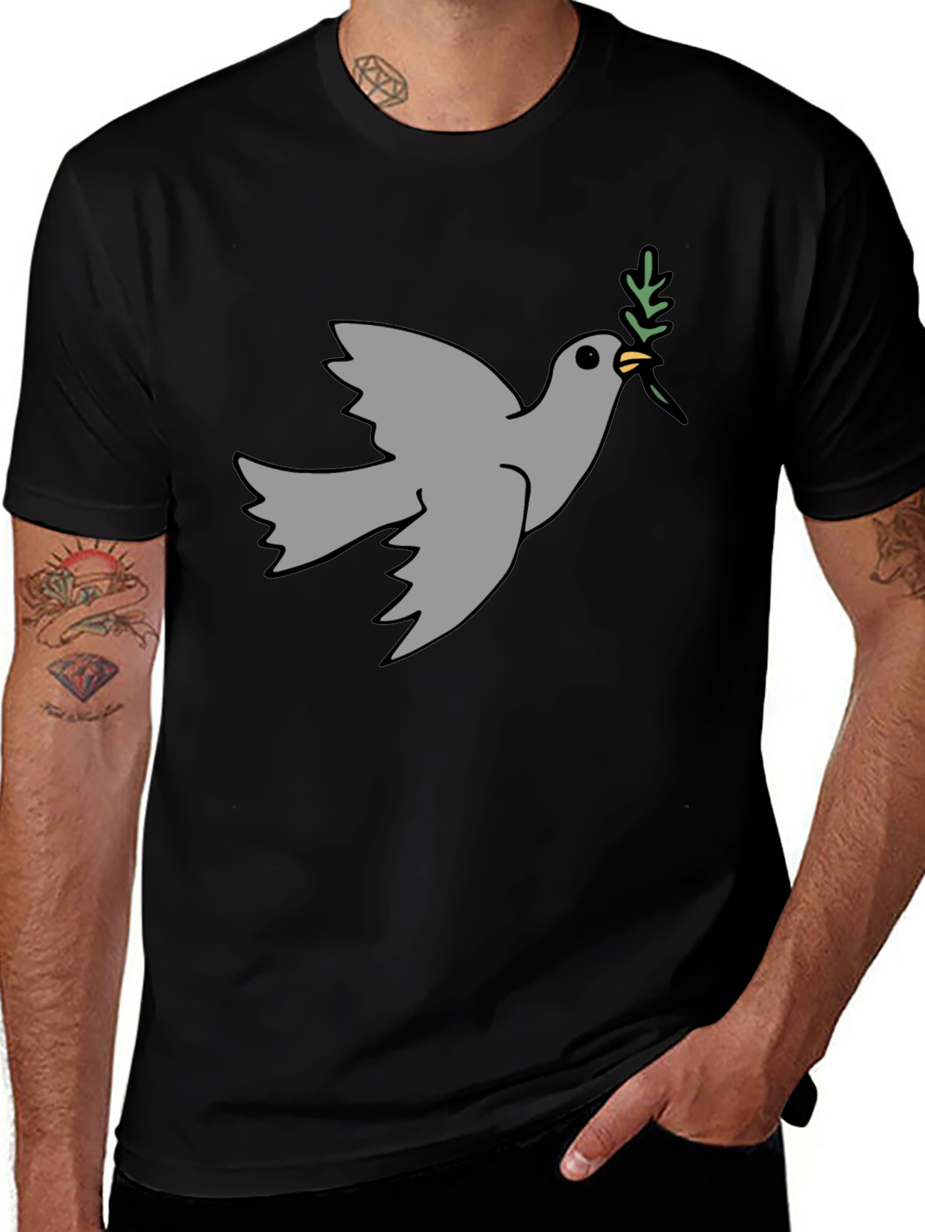 Peace Dove Graphic T-Shirt - Unisex Cotton Tee