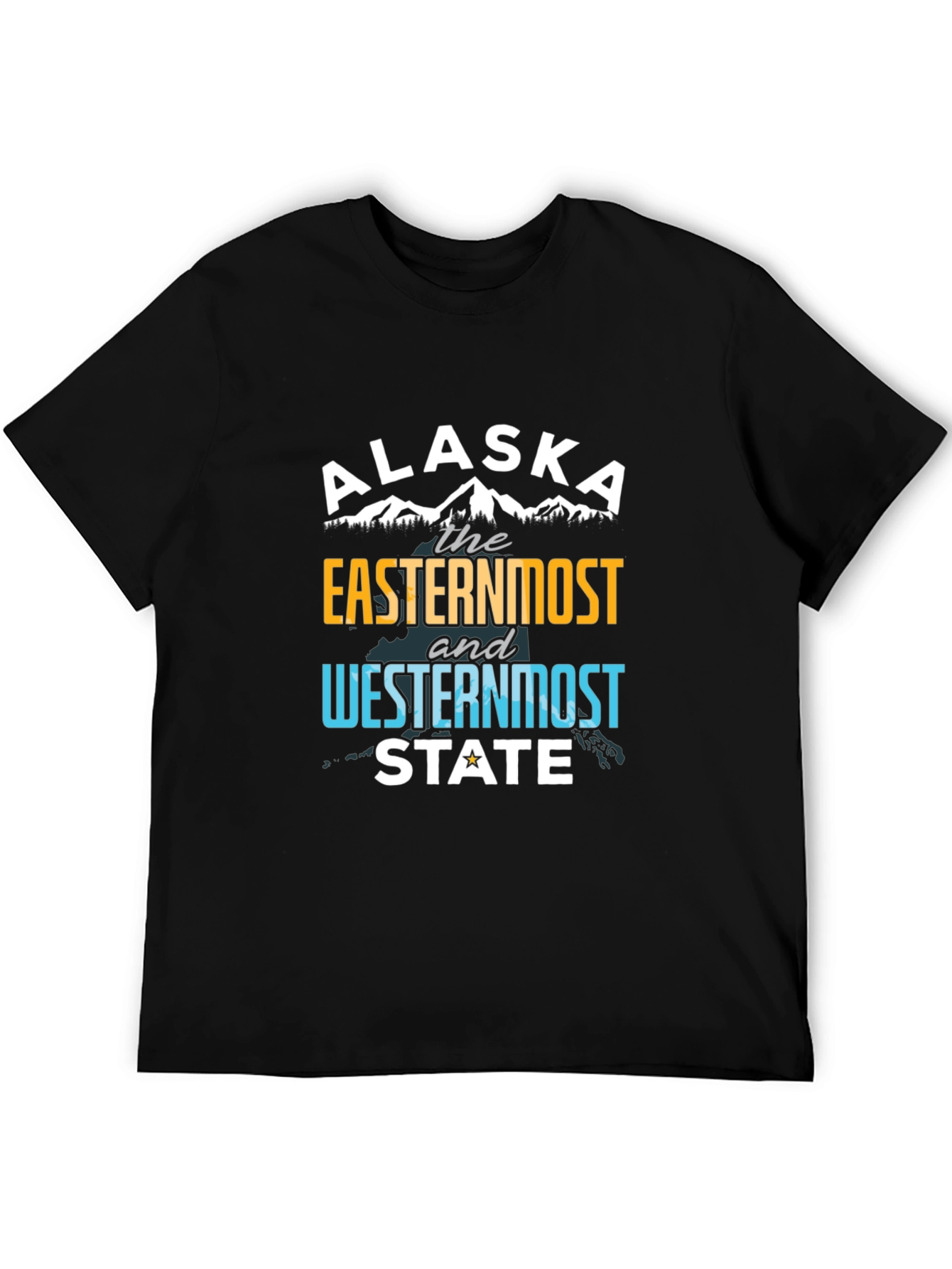 Alaska Easternmost and Westernmost State Graphic Tee