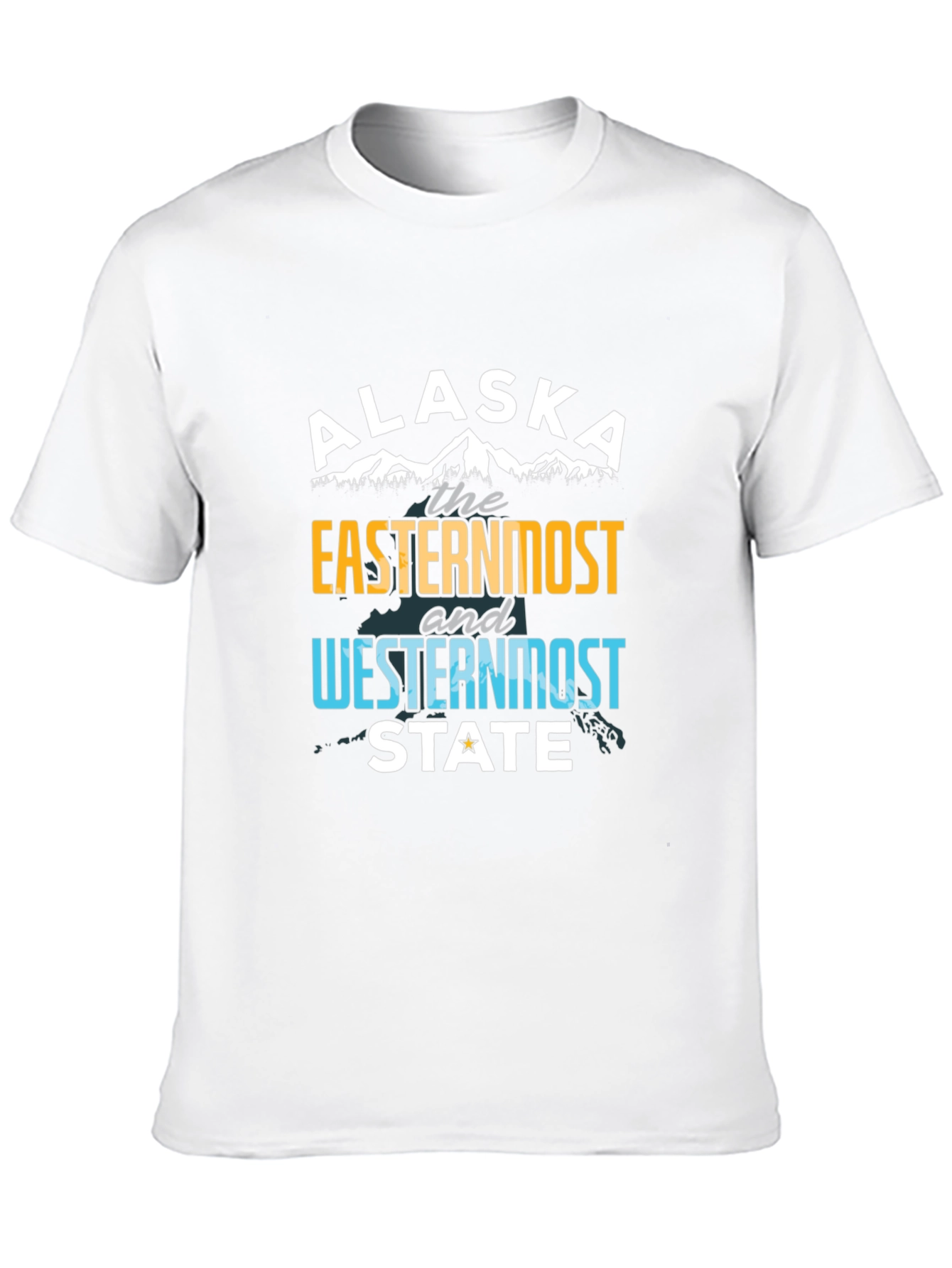 Alaska Easternmost and Westernmost State Graphic Tee