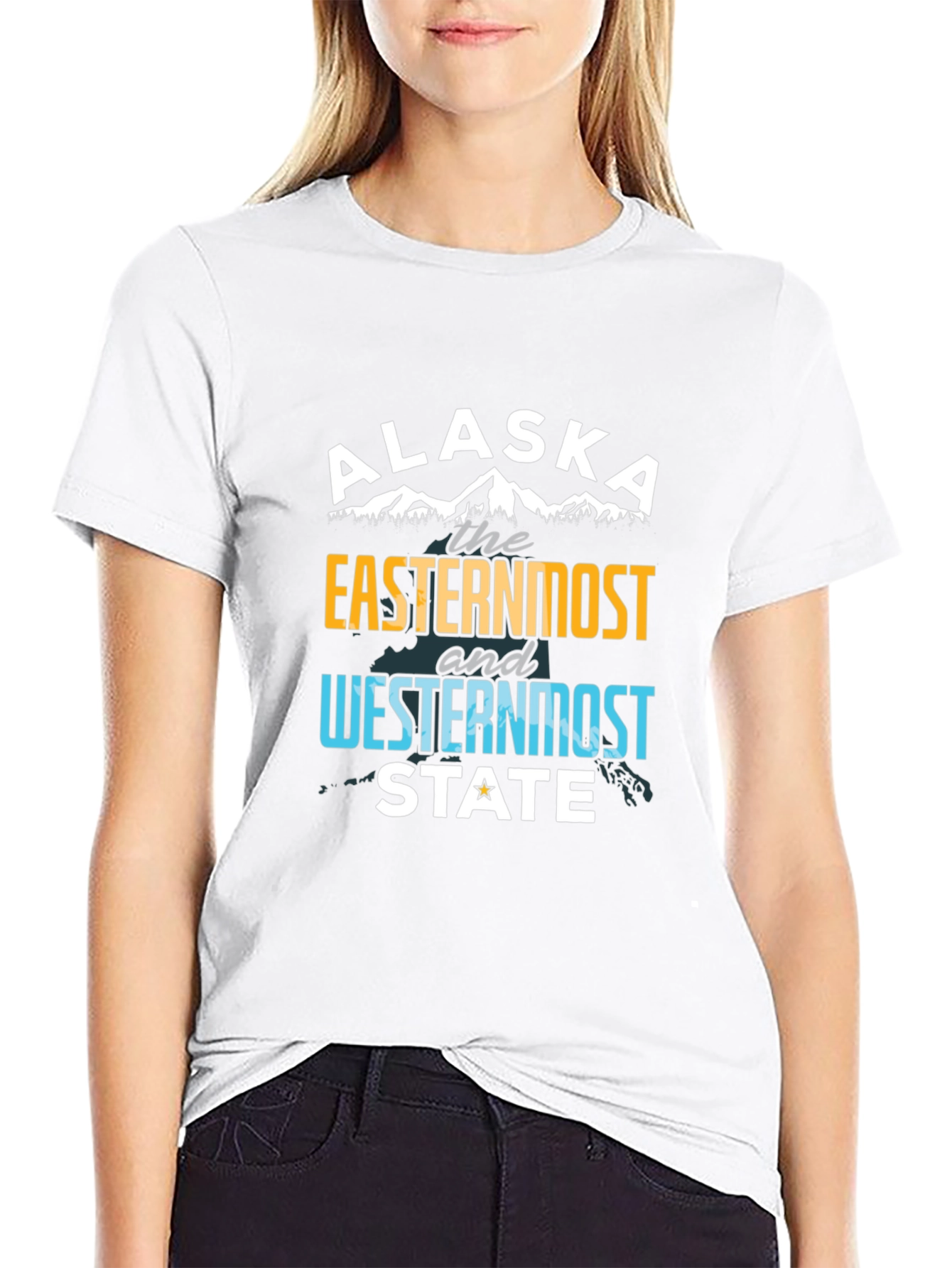 Alaska Easternmost and Westernmost State Graphic Tee