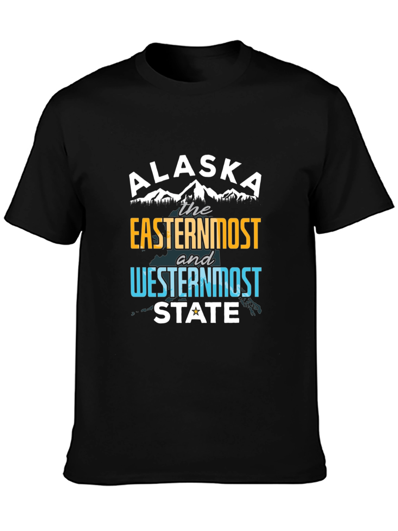 Alaska Easternmost and Westernmost State Graphic Tee