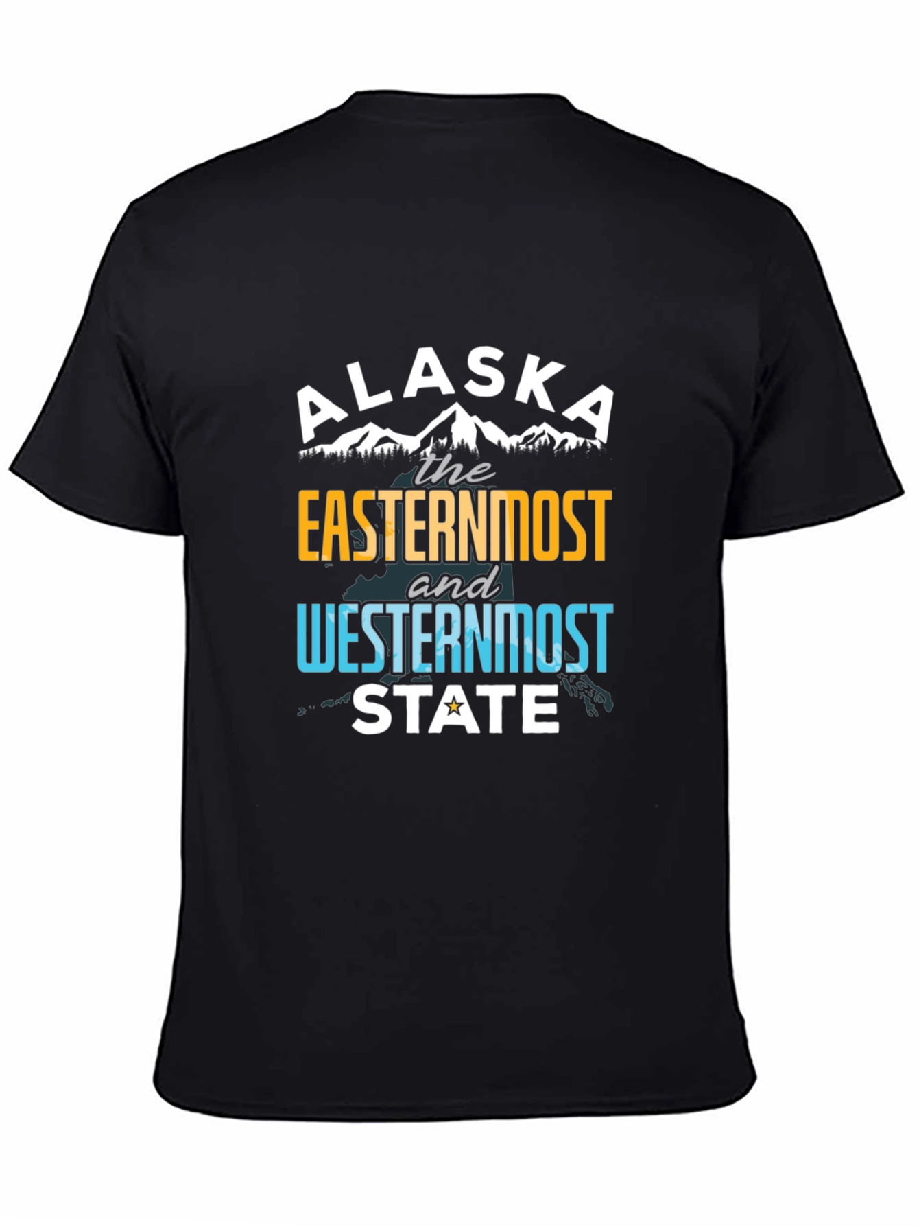 Alaska Easternmost and Westernmost State Graphic Tee