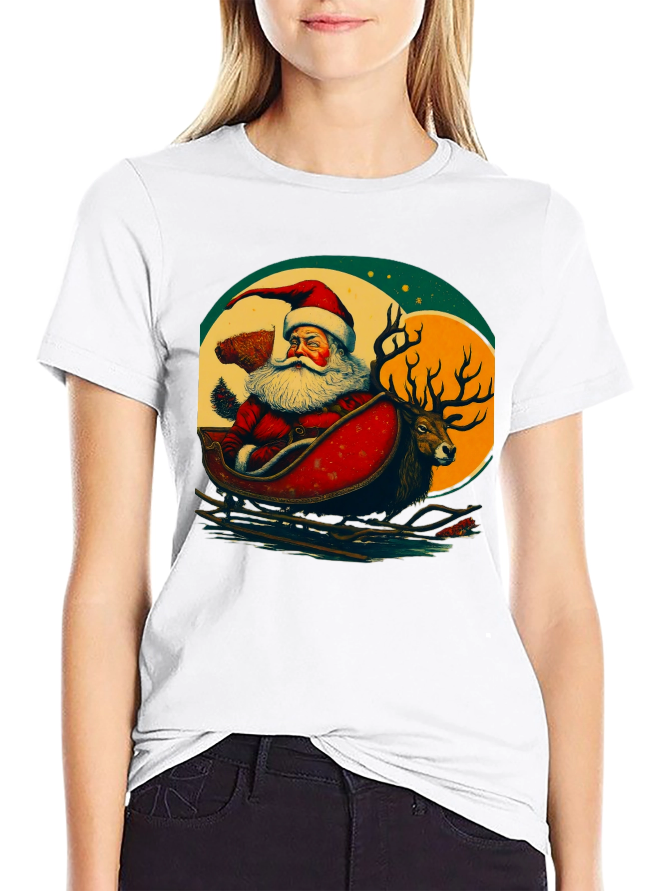 Santa & Reindeer T-Shirt