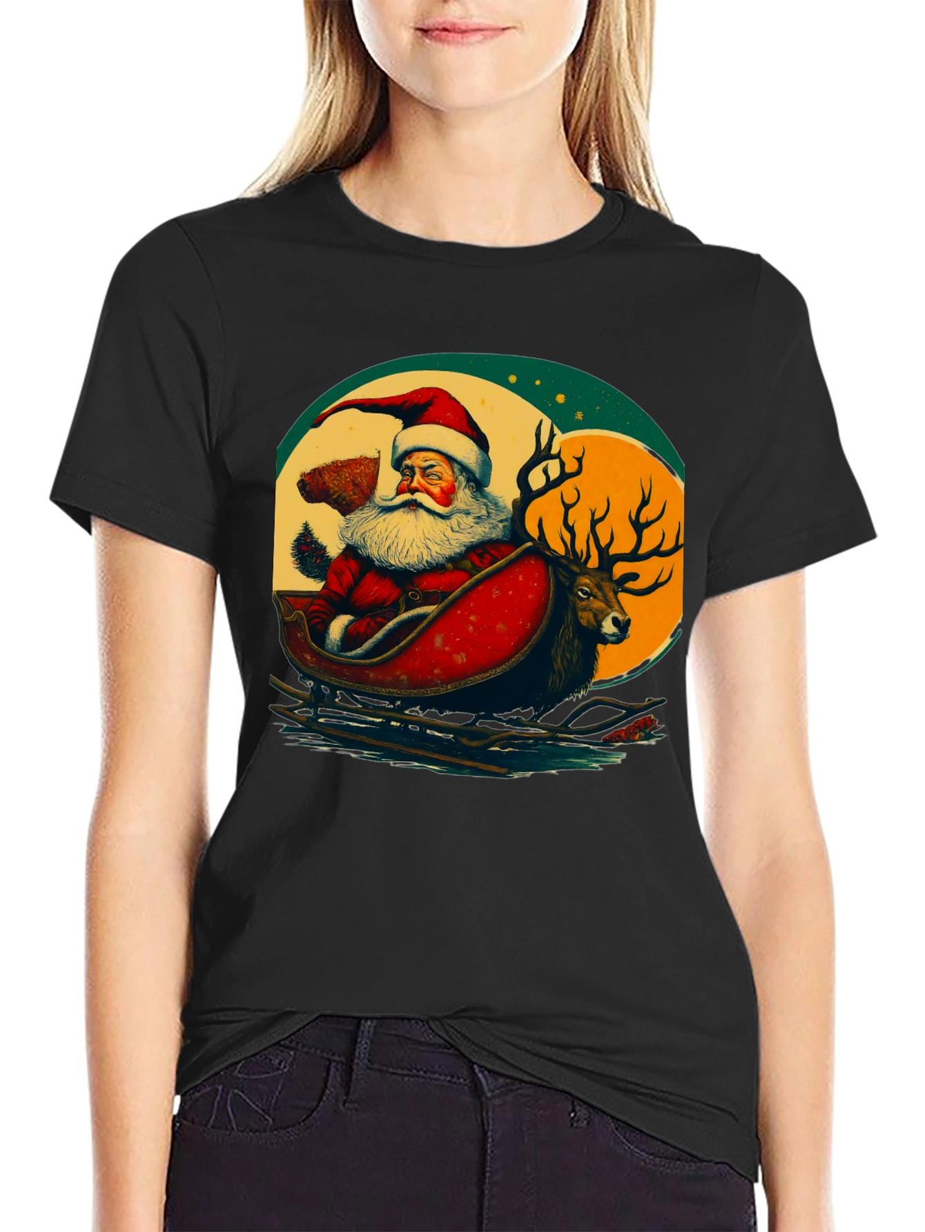 Santa & Reindeer T-Shirt