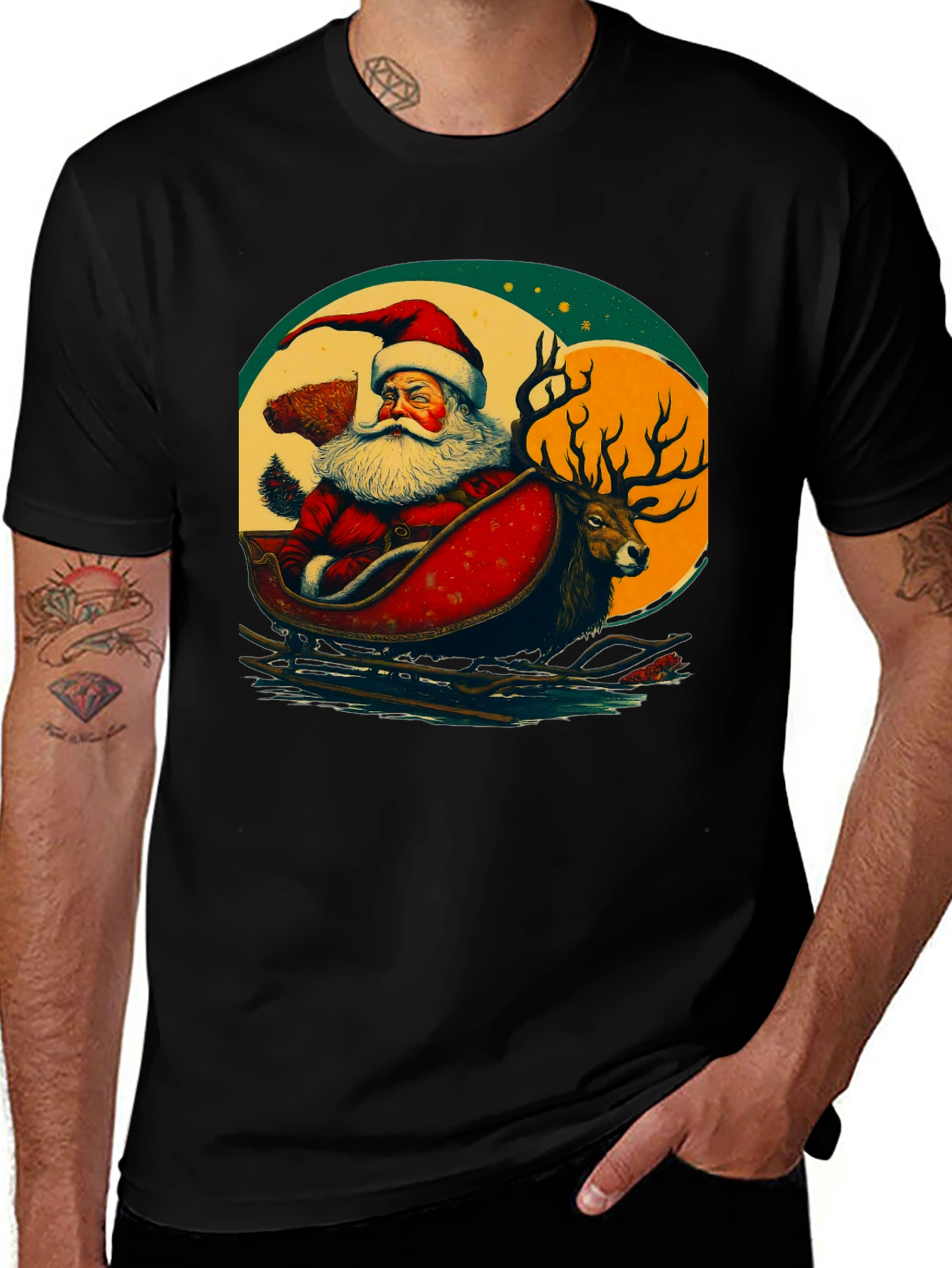Santa & Reindeer T-Shirt