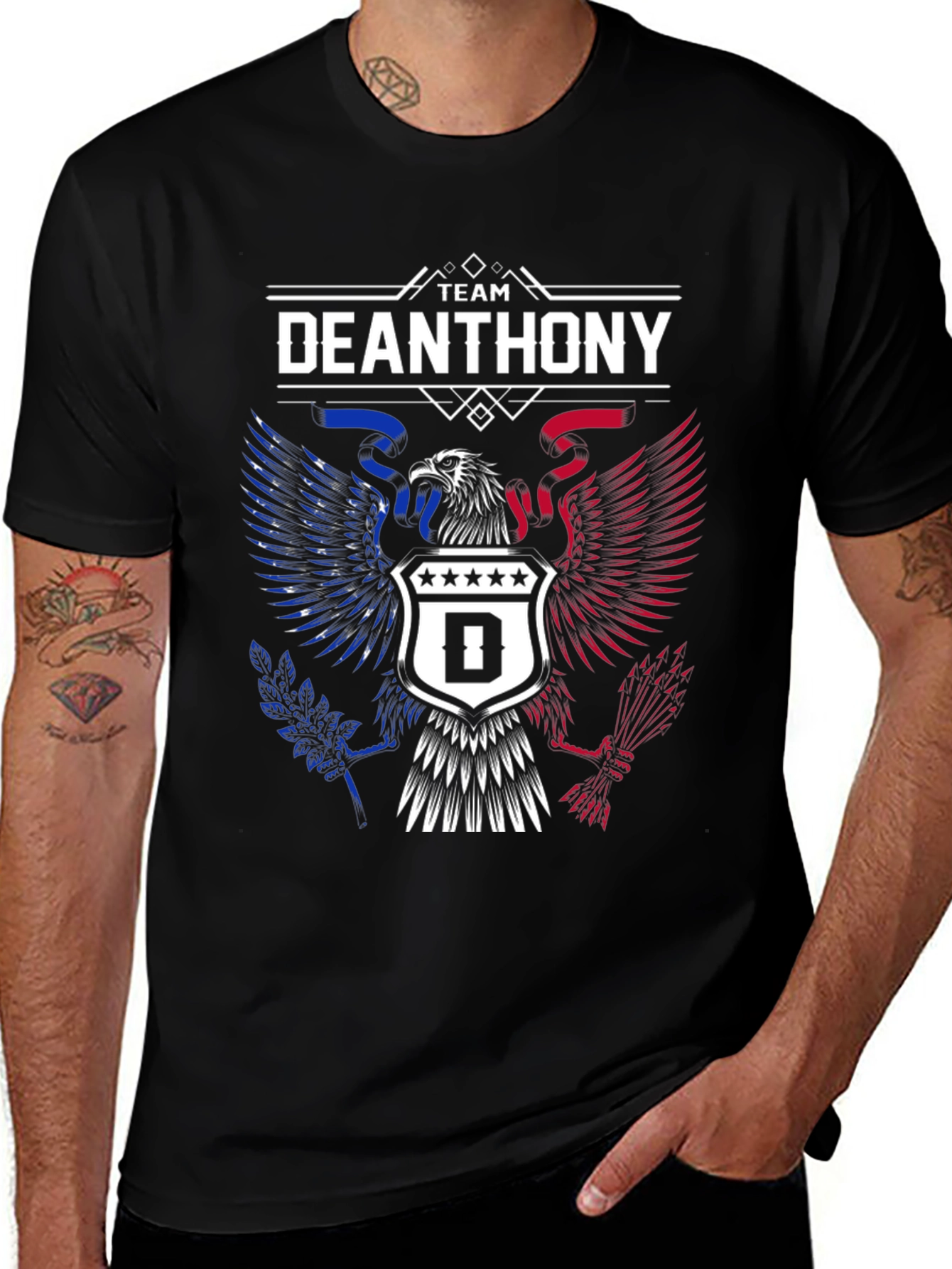 Team Deanthony Eagle Graphic Tee - Patriotic T-Shirt
