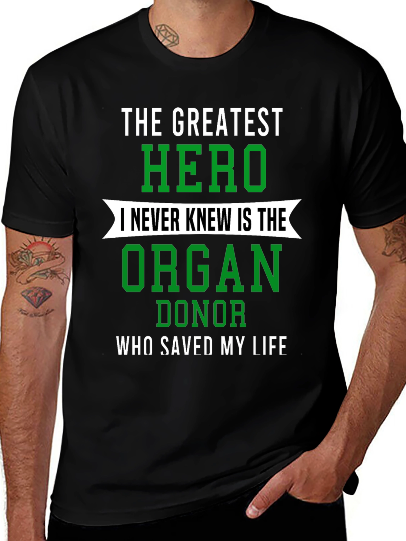 Organ Donor Hero Graphic T-Shirt