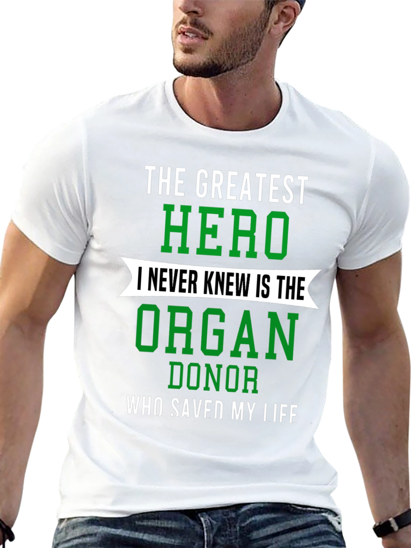 Organ Donor Hero Graphic T-Shirt