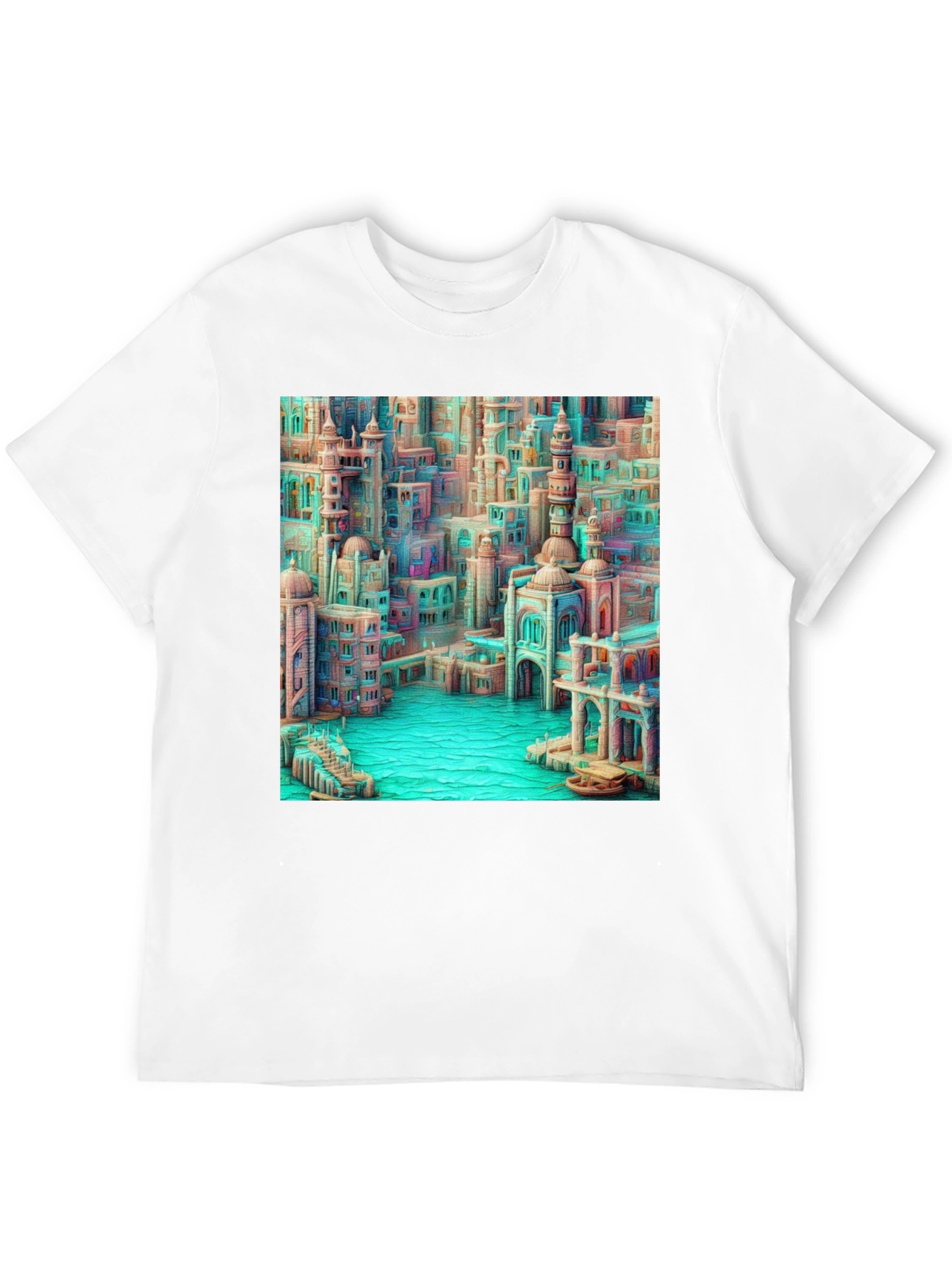 Cityscape Art Tee - Dreamy Urban Design