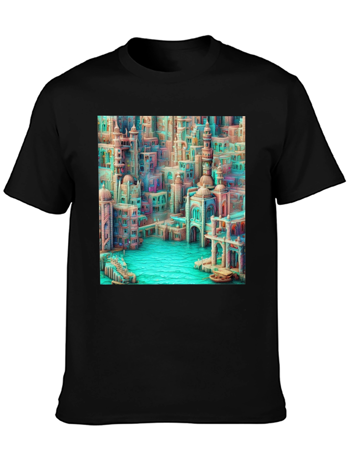 Cityscape Art Tee - Dreamy Urban Design