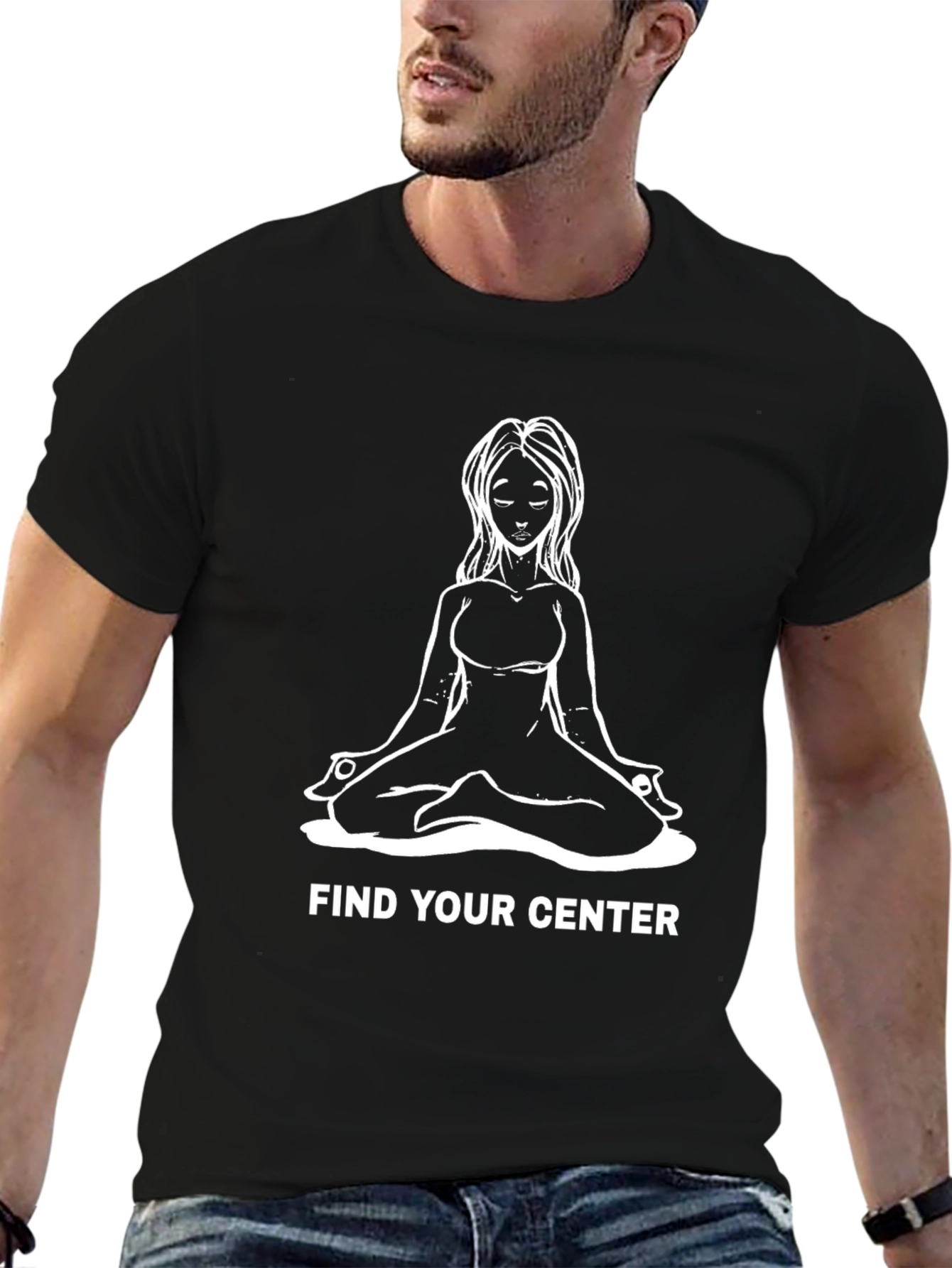 Find Your Center Yoga Meditation T-Shirt