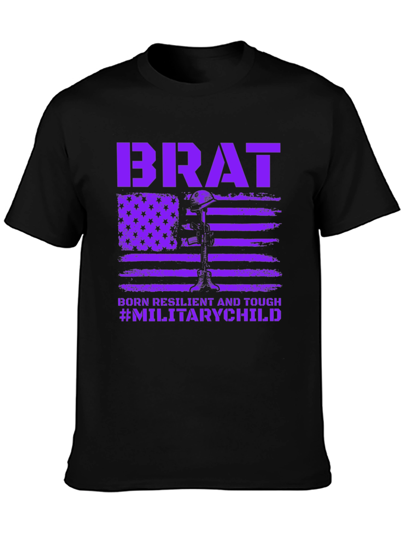 Military Brat T-Shirt - Born Resilient and Tough