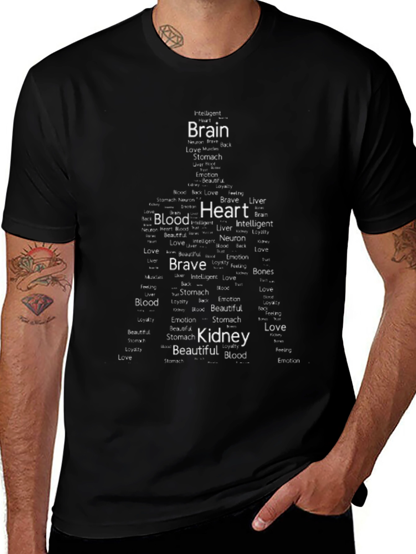 Anatomical Word Art T-Shirt