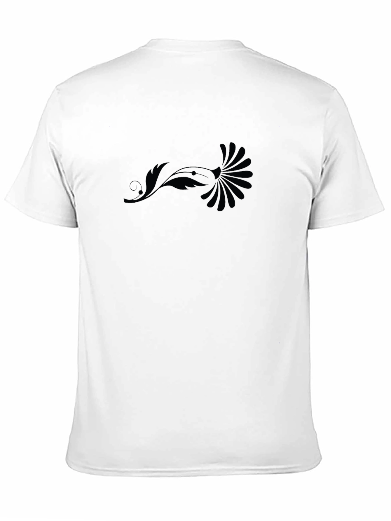 Elegant Black Floral Graphic T-Shirt