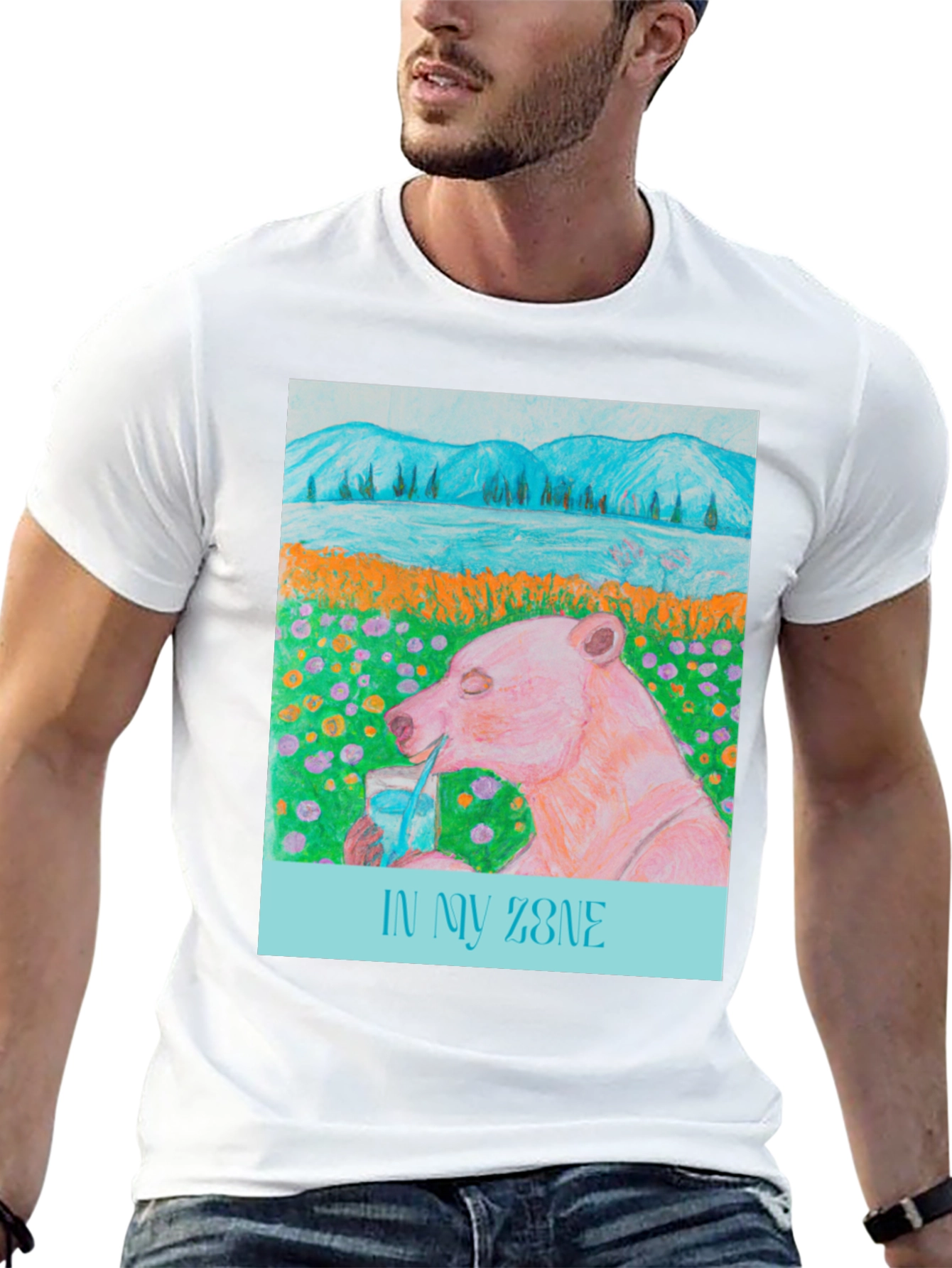 In My Zone Bear T-Shirt - Relaxed Graphic Tee