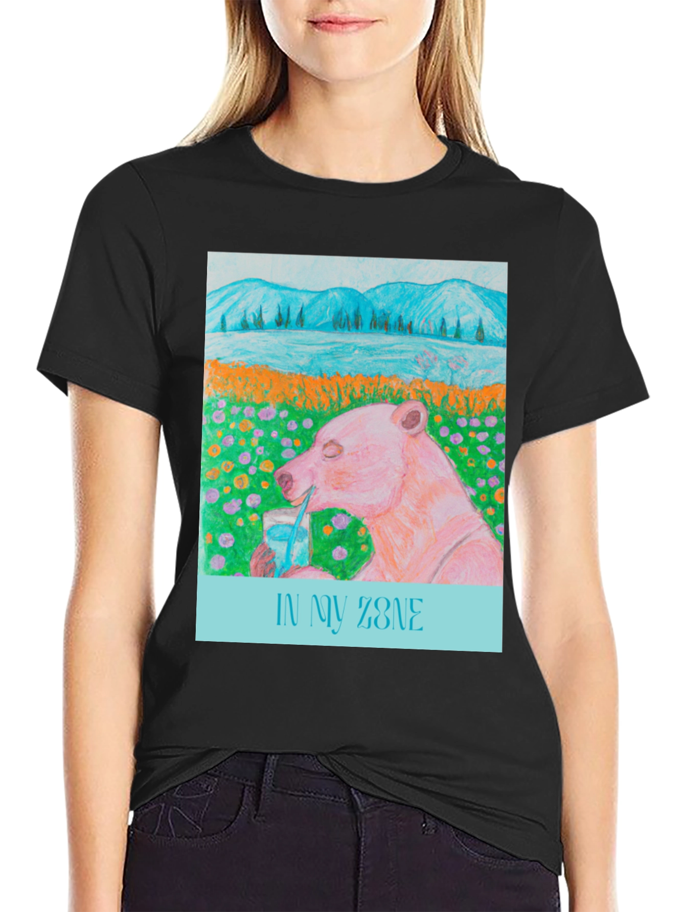 In My Zone Bear T-Shirt - Relaxed Graphic Tee